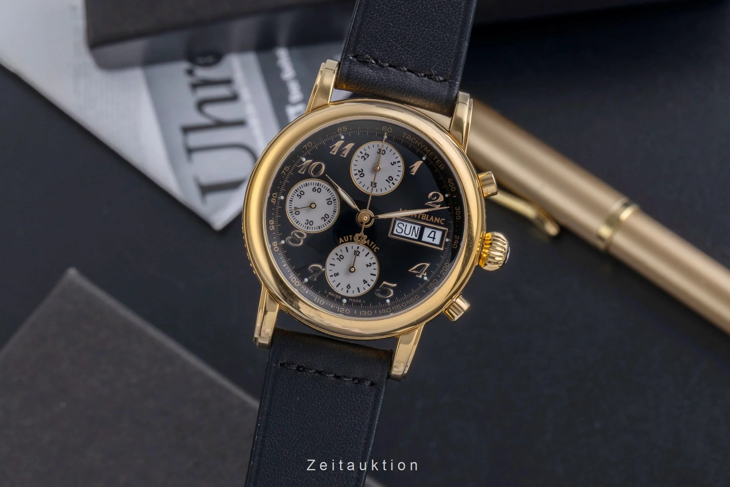 Montblanc Meisterstück chronograph steel automatic men's watch 7016  [2600039] - Image 2