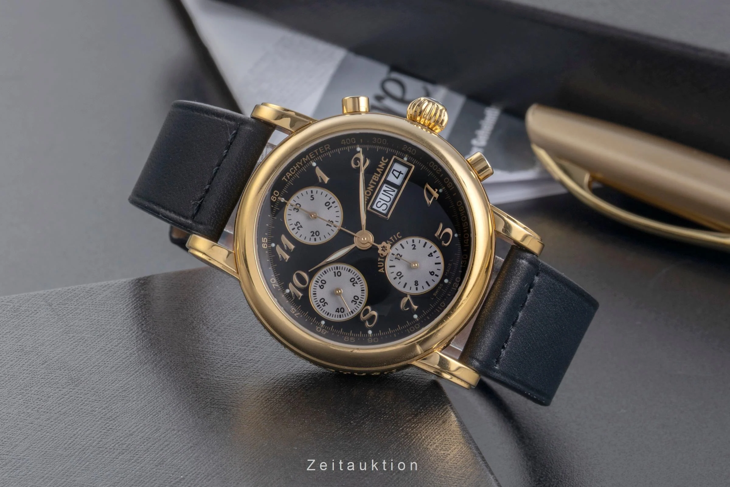 Montblanc Meisterstück chronograph steel automatic men's watch 7016  [2600039] - Image 3