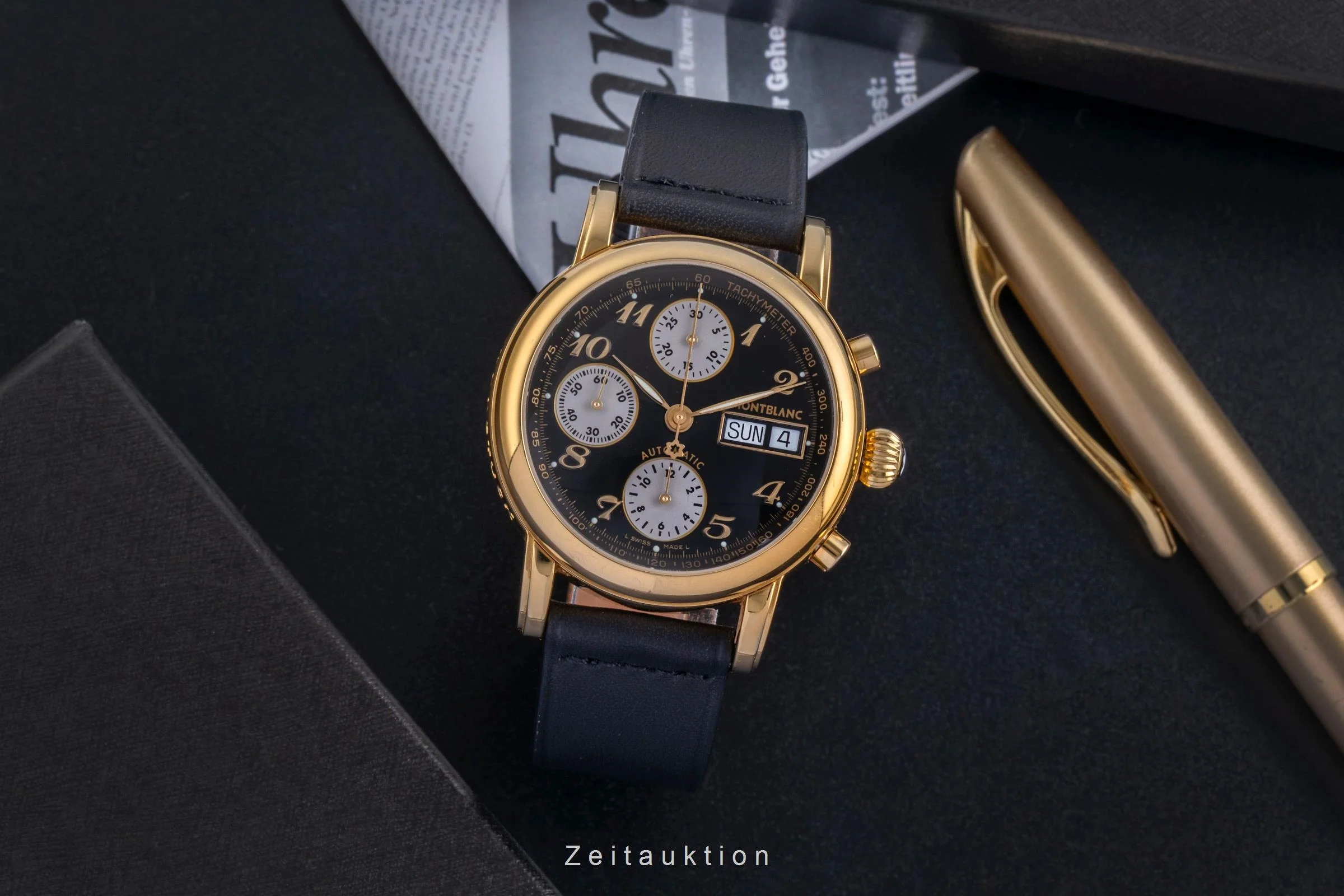 Montblanc Meisterstück chronograph steel automatic men's watch 7016  [2600039] - Image 4