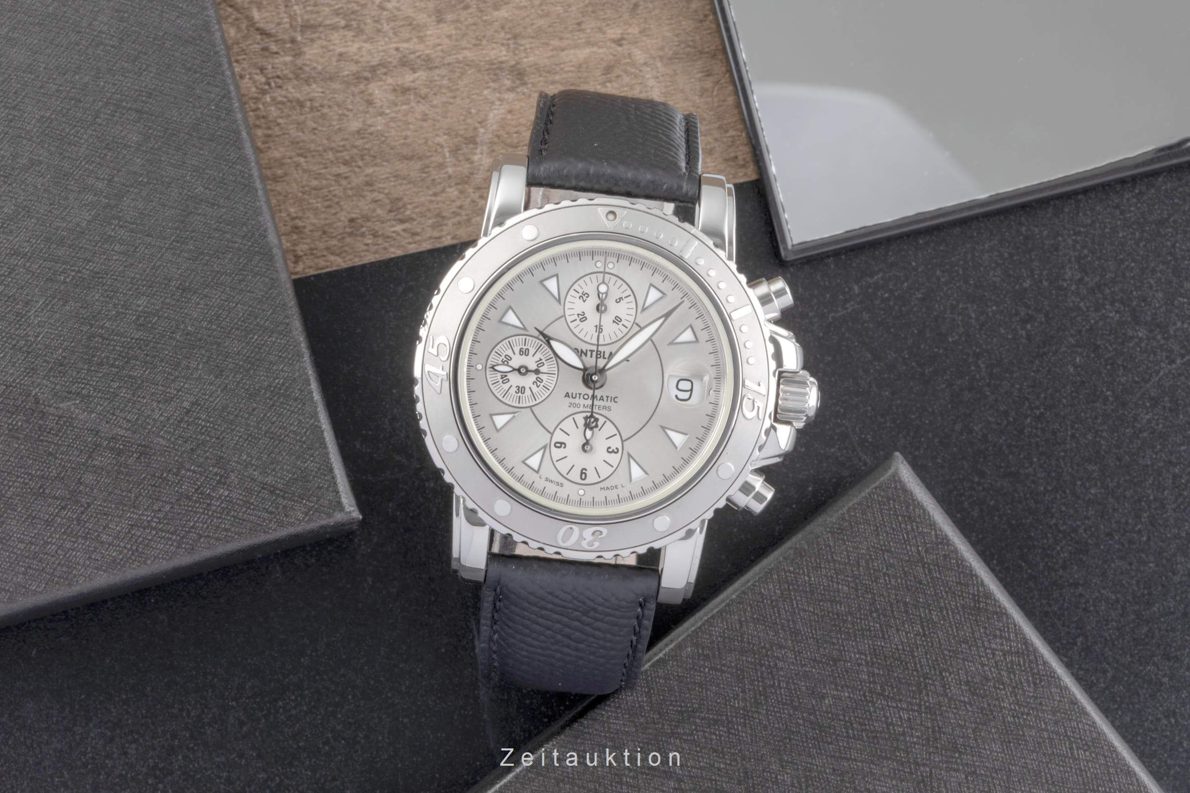 Montblanc Meisterstück chronograph steel automatic men's watch 7034  [2502151] - Image 4