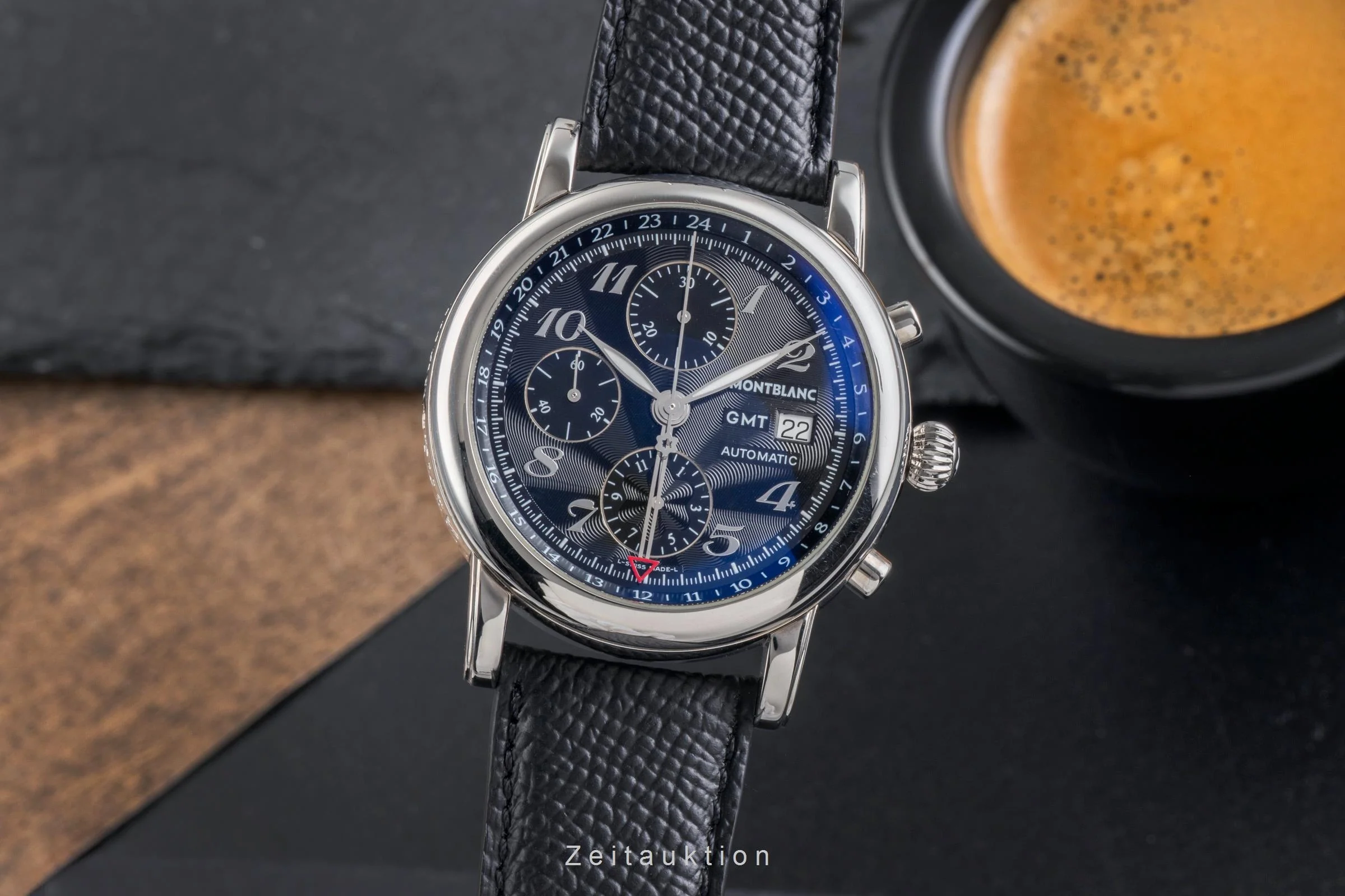Montblanc Meisterstück chronograph steel automatic men's watch 7067  [2502443] - Image 2