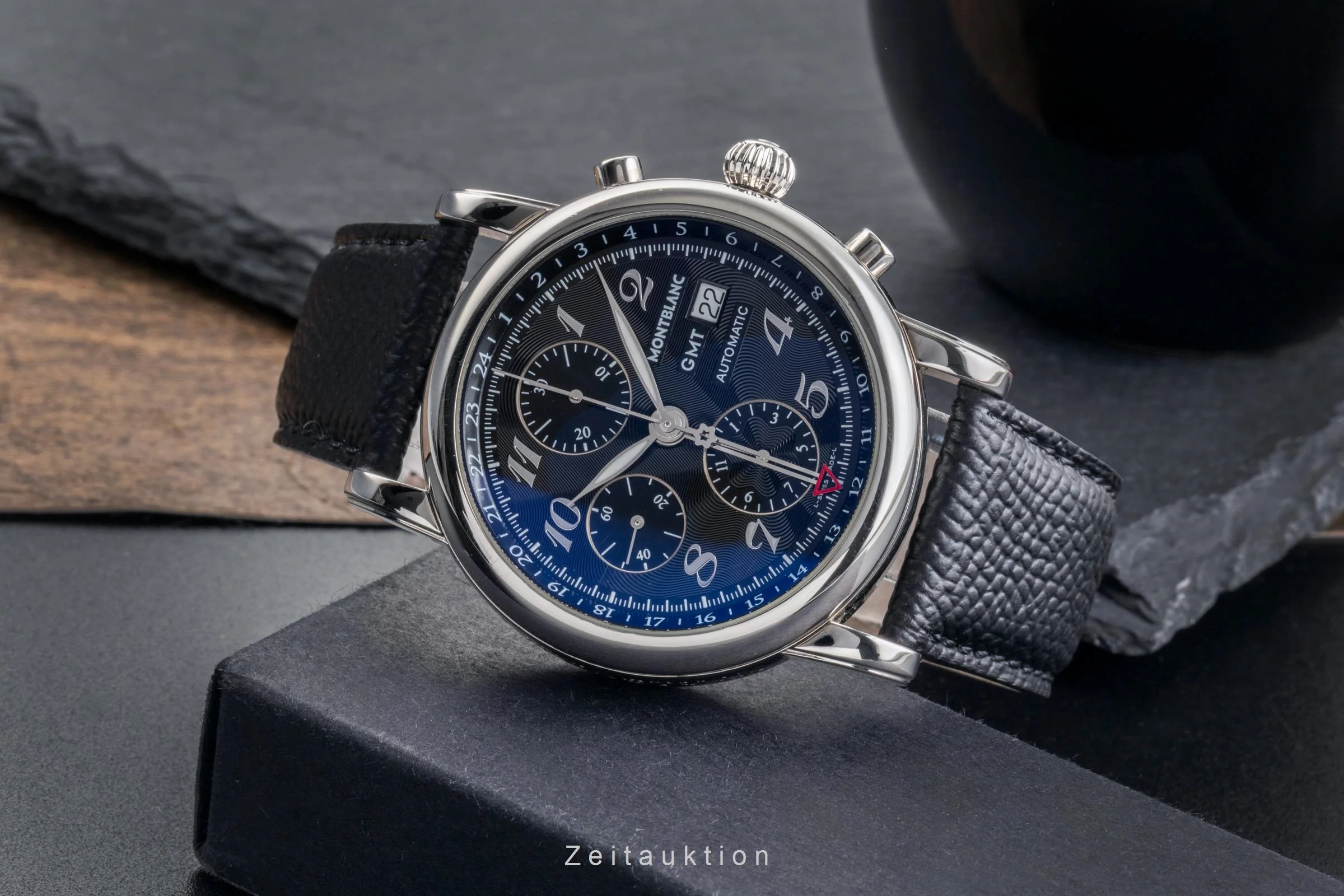 Montblanc Meisterstück chronograph steel automatic men's watch 7067  [2502443] - Image 3