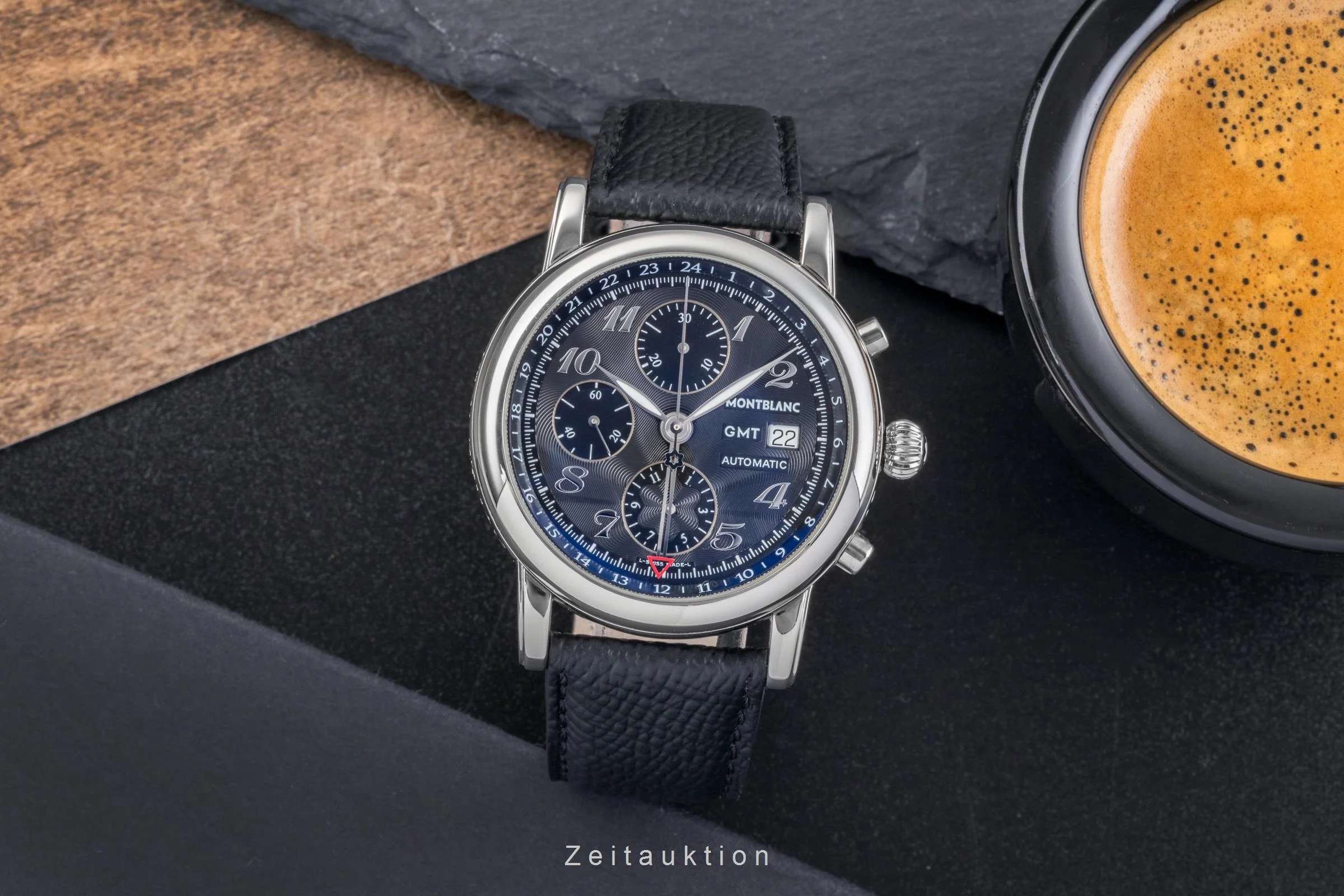 Montblanc Meisterstück chronograph steel automatic men's watch 7067  [2502443] - Image 4