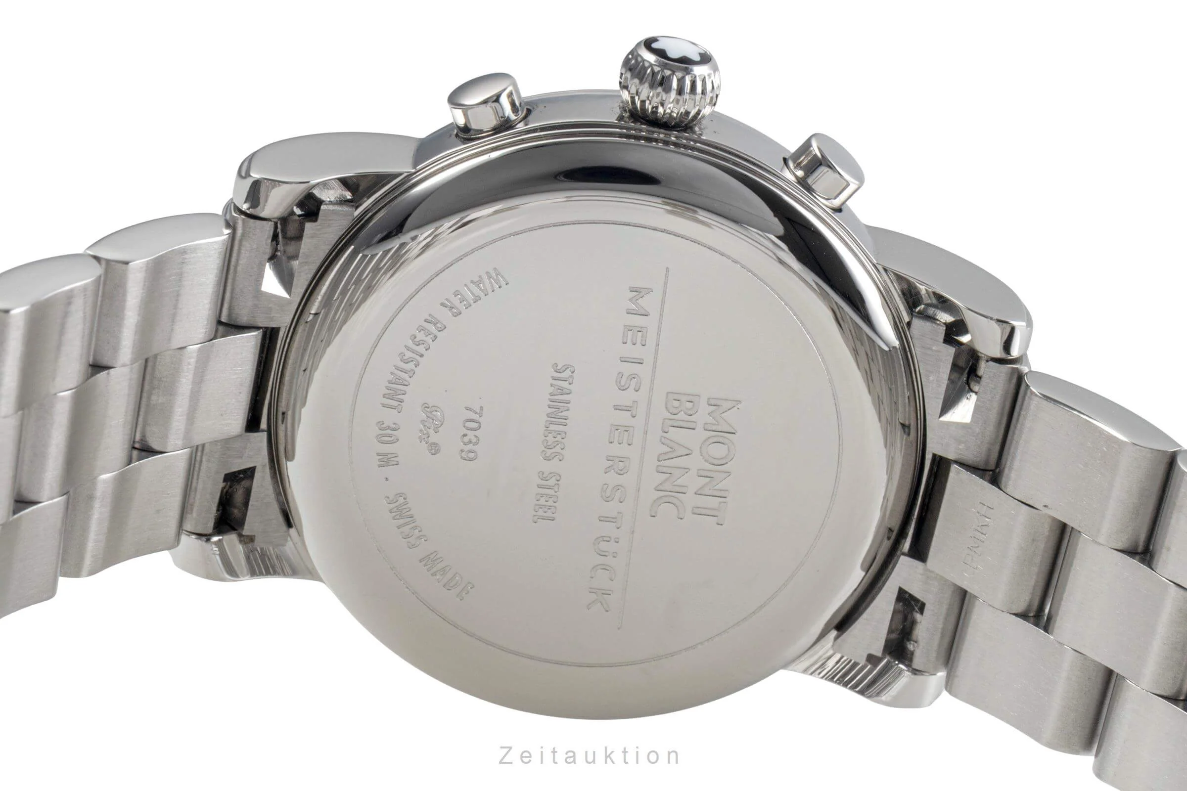 Montblanc Meisterstück chronograph steel quartz women's watch 7039  [2500895] - Image 10