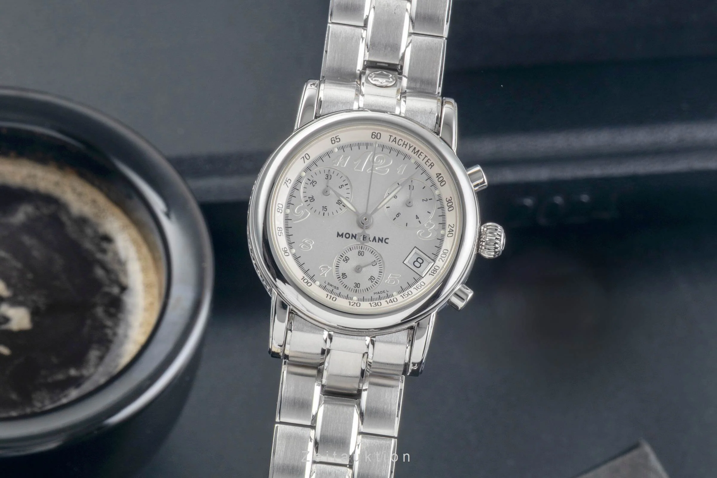 Montblanc Meisterstück chronograph steel quartz women's watch 7039  [2500895] - Image 2