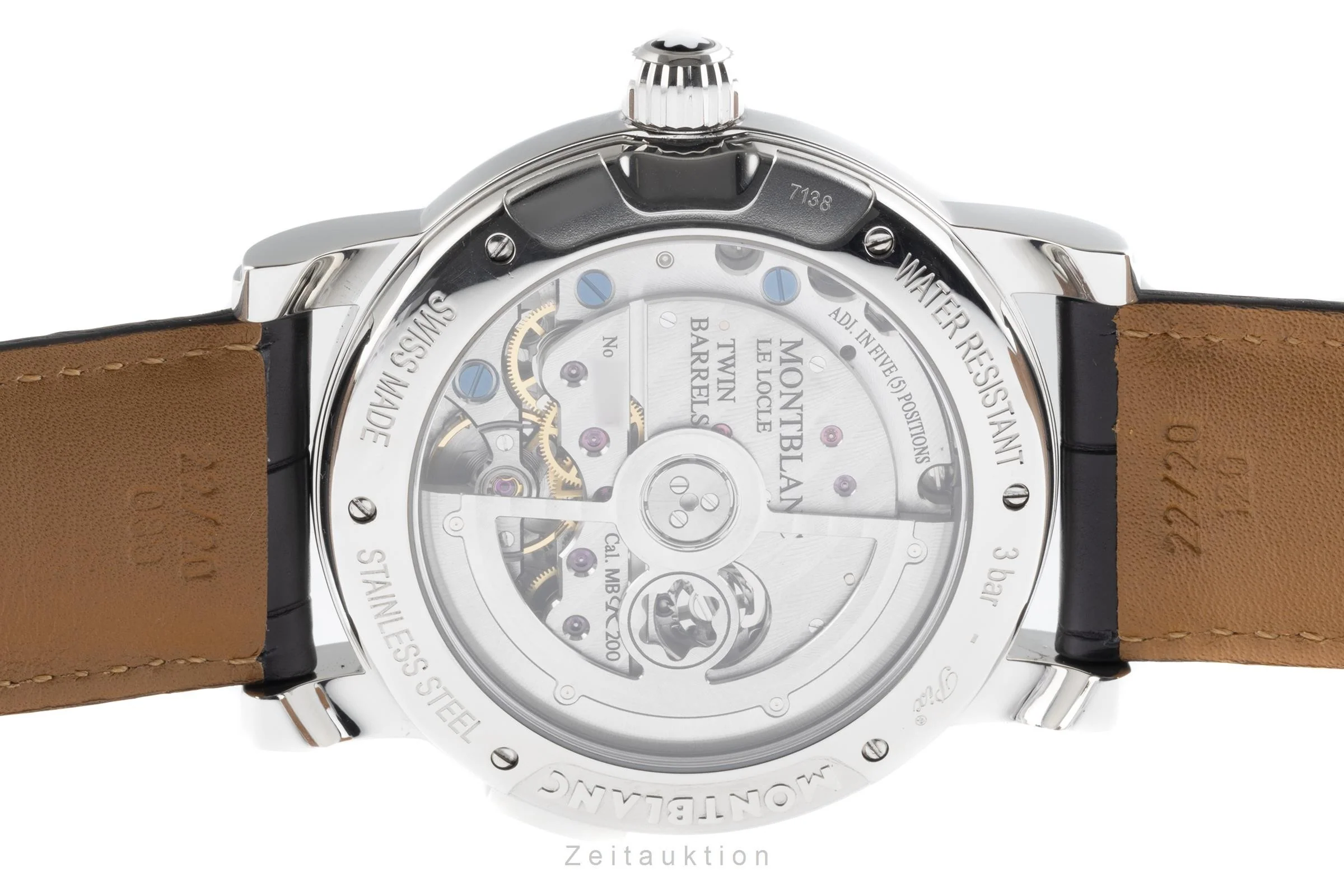 Montblanc Nicolas Rieussec chronograph steel automatic men's watch 7138  [2206385] - Image 9