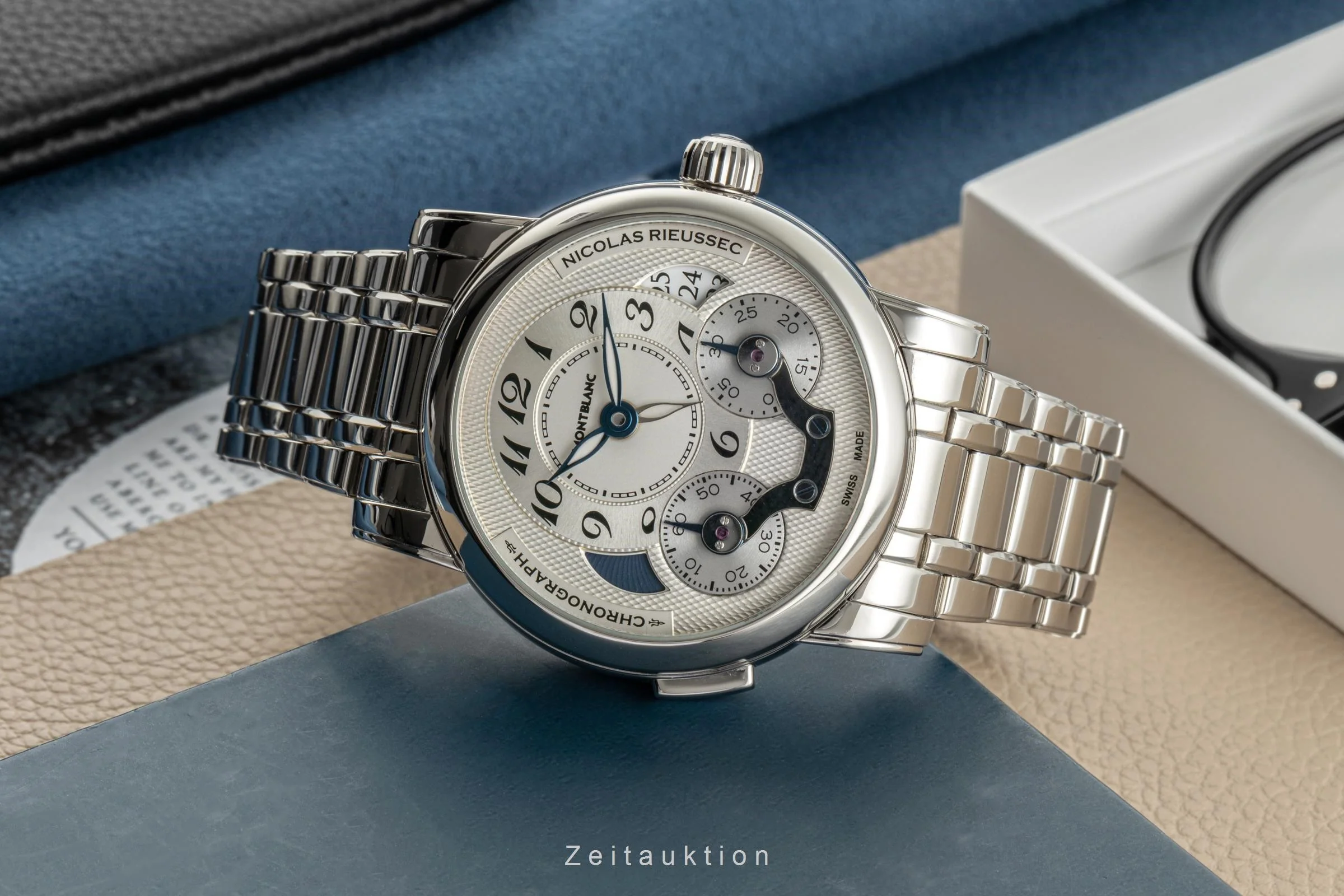 Montblanc Nicolas Rieussec chronograph steel automatic men's watch 7138  [2400155] - Image 2