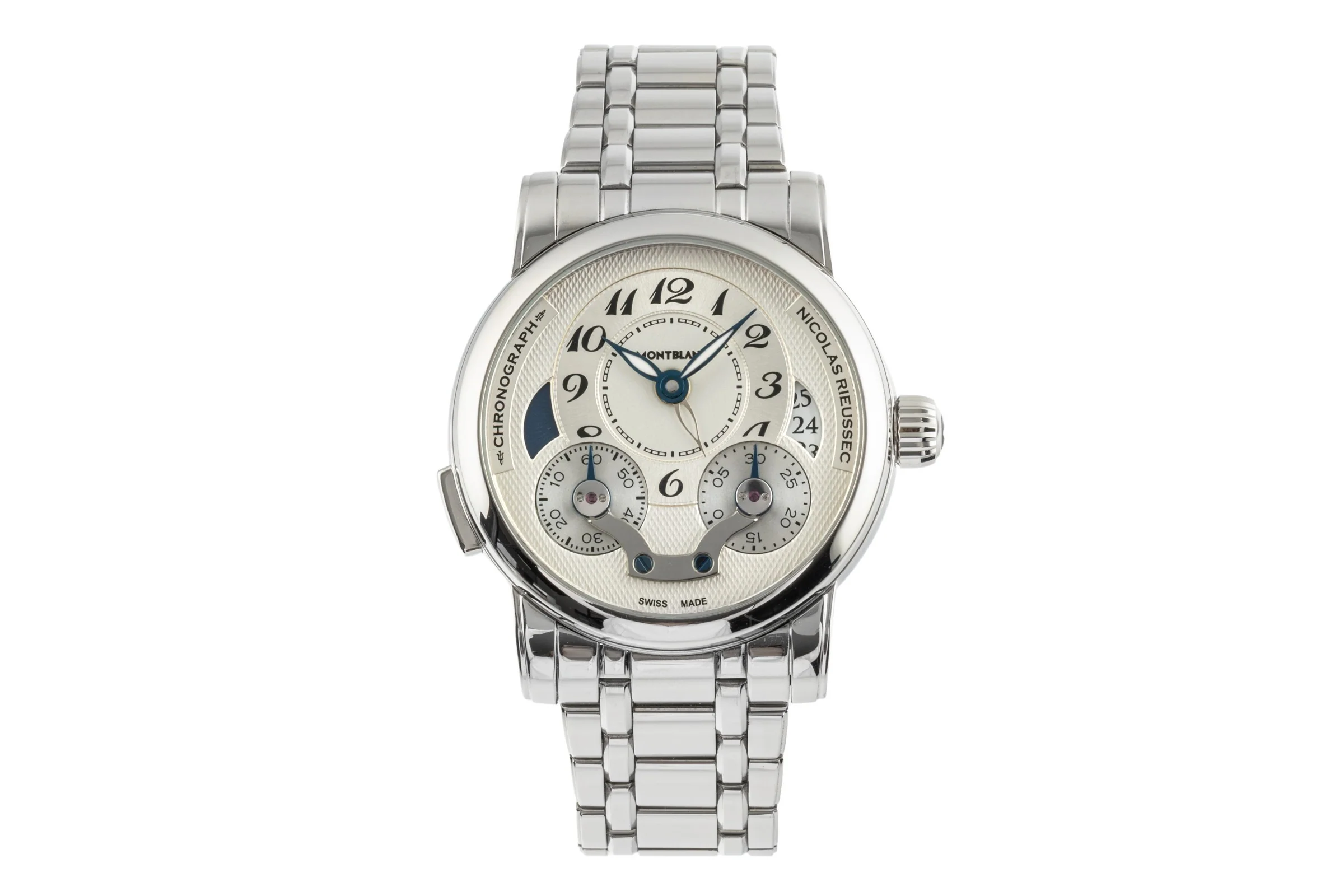 Montblanc Nicolas Rieussec chronograph steel automatic men's watch 7138  [2400155] - Image 4