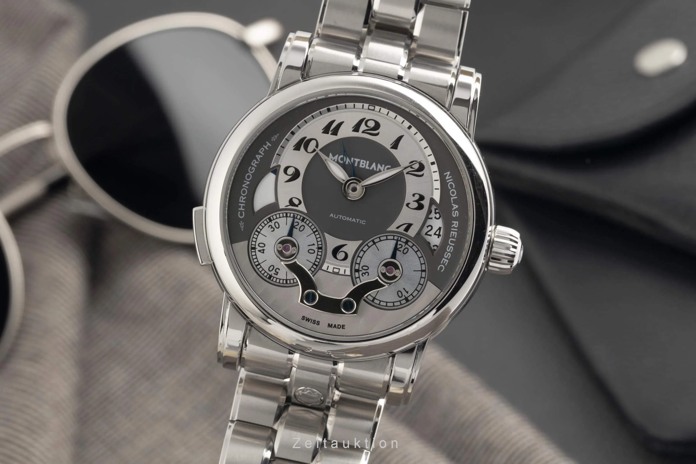 Montblanc Nicolas Rieussec chronograph steel automatic men's watch 7138 LP: 11800EUR  [2501462] - Image 2