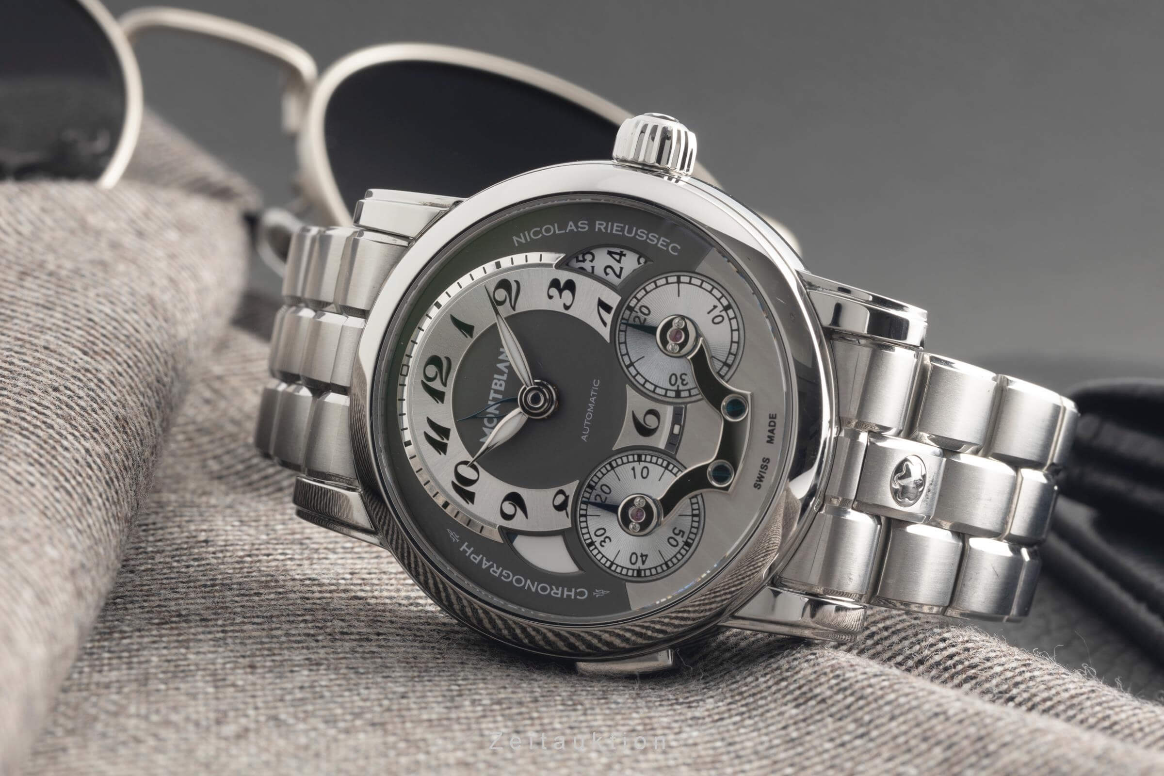 Montblanc Nicolas Rieussec chronograph steel automatic men's watch 7138 LP: 11800EUR  [2501462] - Image 3