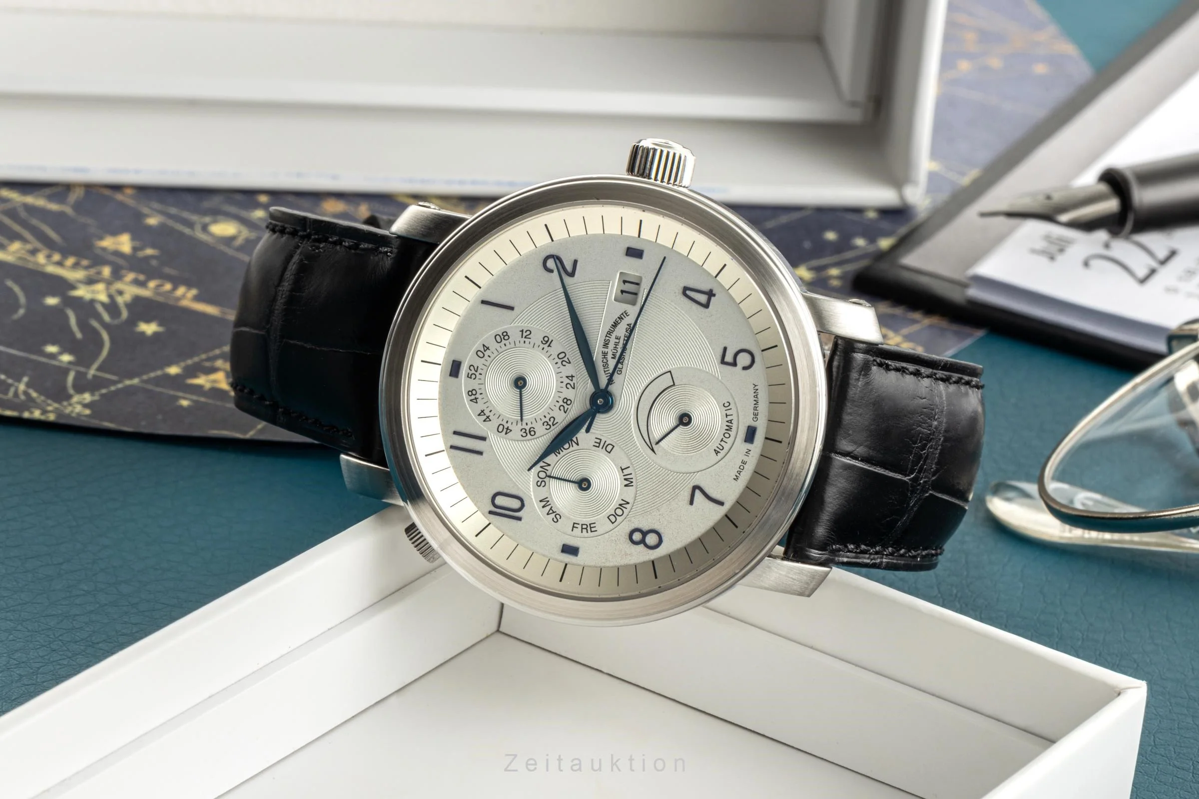 Mühle Business Timer steel automatic men's watch M1-30-65-LB  [2305514] - Image 2