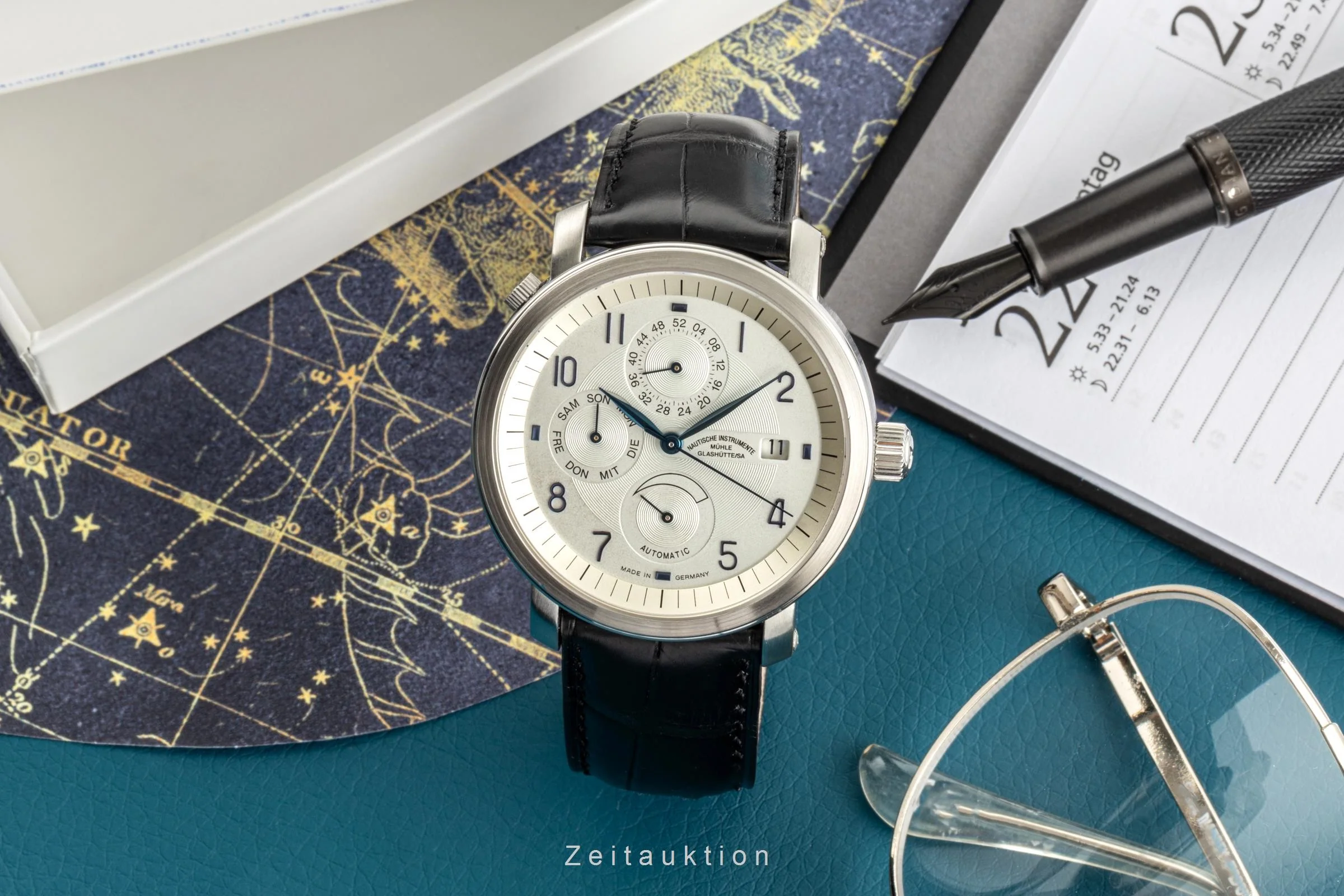 Mühle Business Timer steel automatic men's watch M1-30-65-LB  [2305514] - Image 3