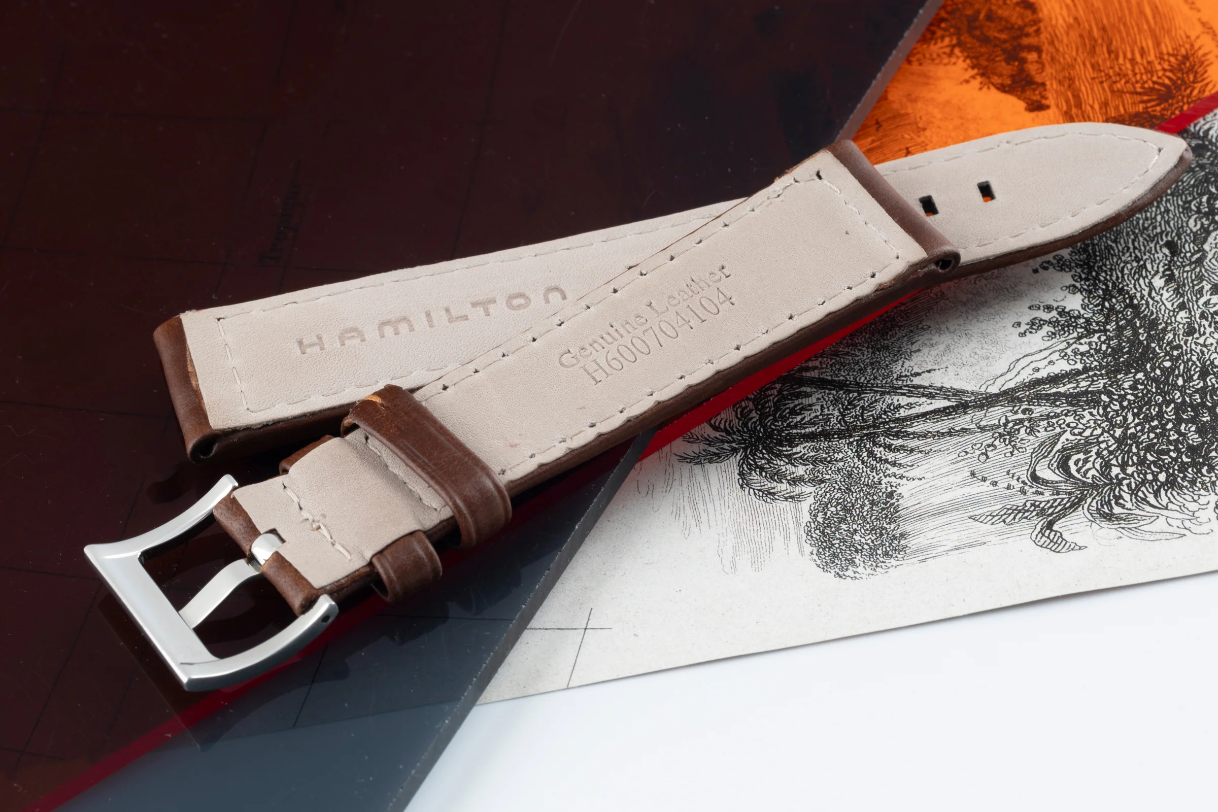 NEW Hamilton strap 20.00mm leather strap [KL24534] - Image 2
