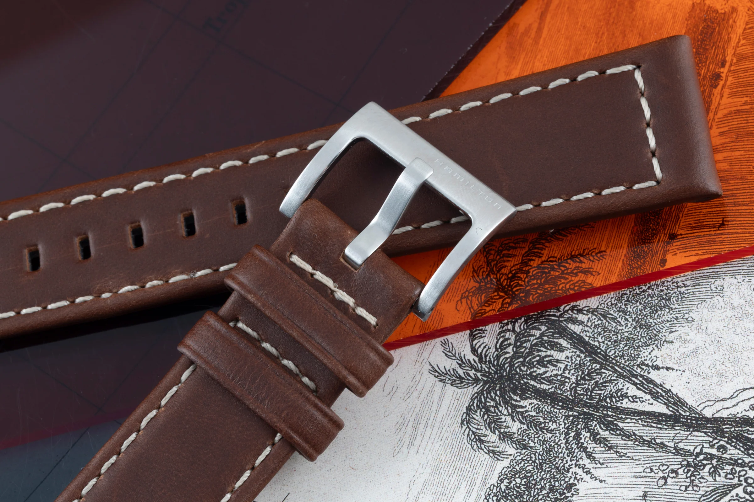 NEW Hamilton strap 20.00mm leather strap [KL24534] - Image 3