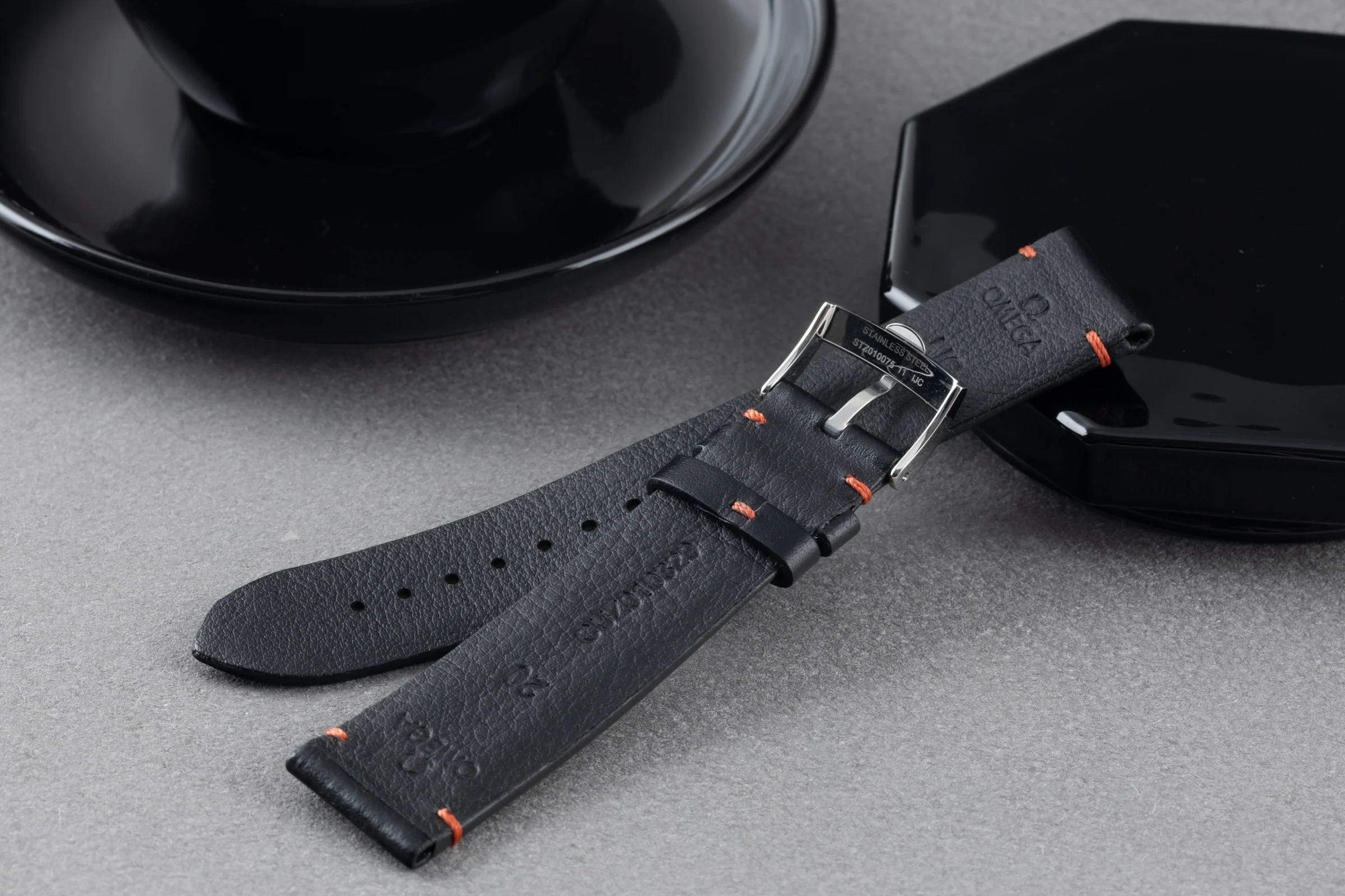 NEW Omega strap mm leather strap [KL24655] - Image 2