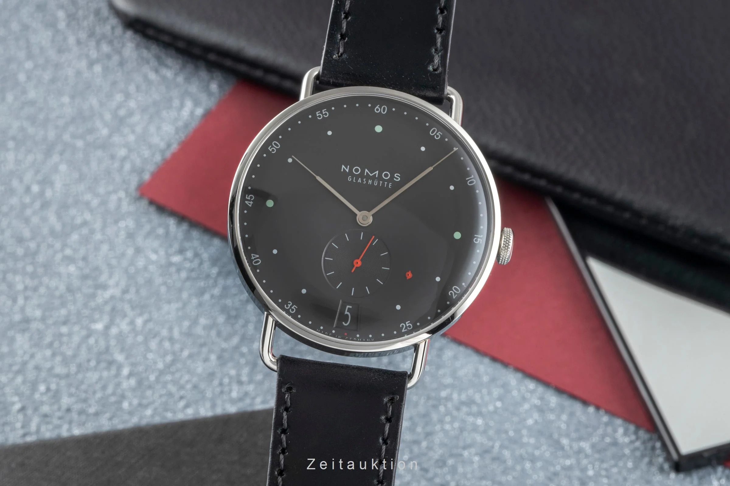 Nomos Metro steel manual winding men's watch 1103  [2505640] - Image 2