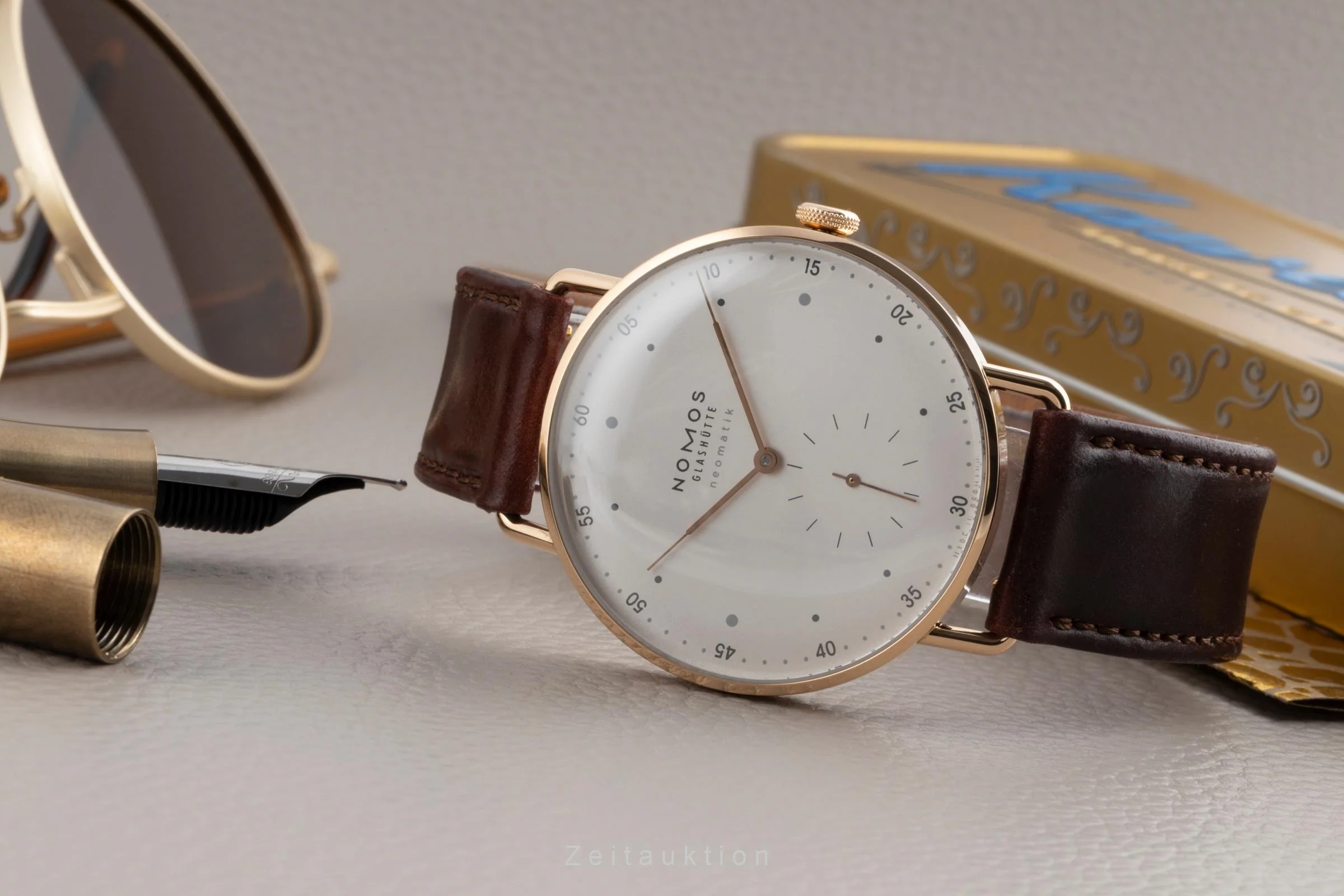 Nomos Neomatik 18 ct red gold automatic men's watch 1180 LP: 8400EUR  [2503172] - Image 3
