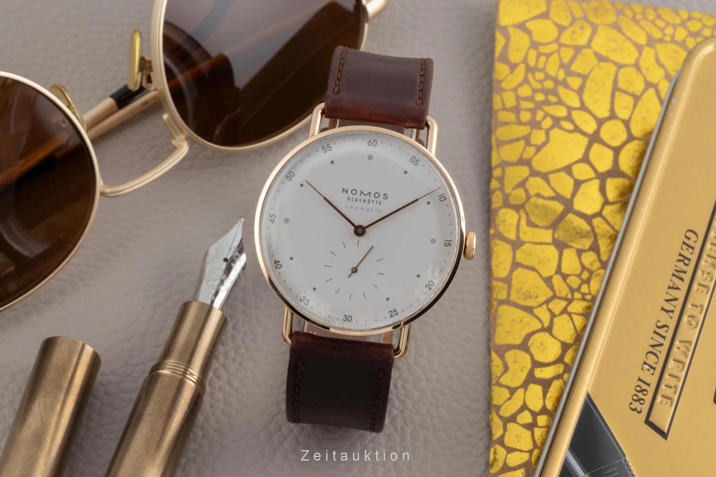 Nomos Neomatik 18 ct red gold automatic men's watch 1180 LP: 8400EUR  [2503172] - Image 4
