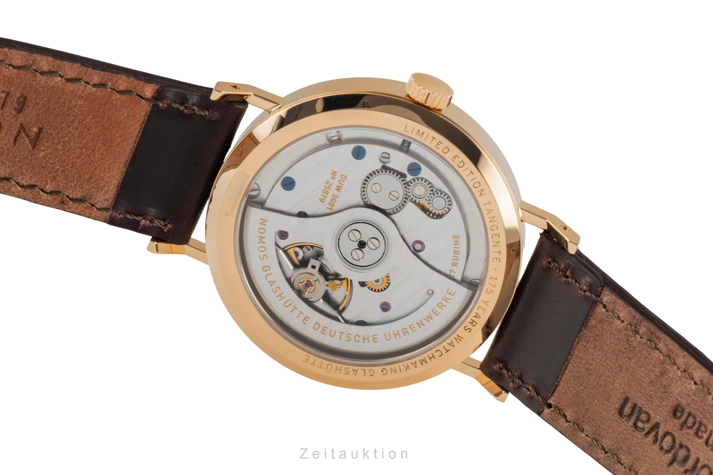 Nomos Neomatik 18 ct red gold automatic men's watch 160.S1 LP: 8600EUR Limited  [2600443] - Image 12