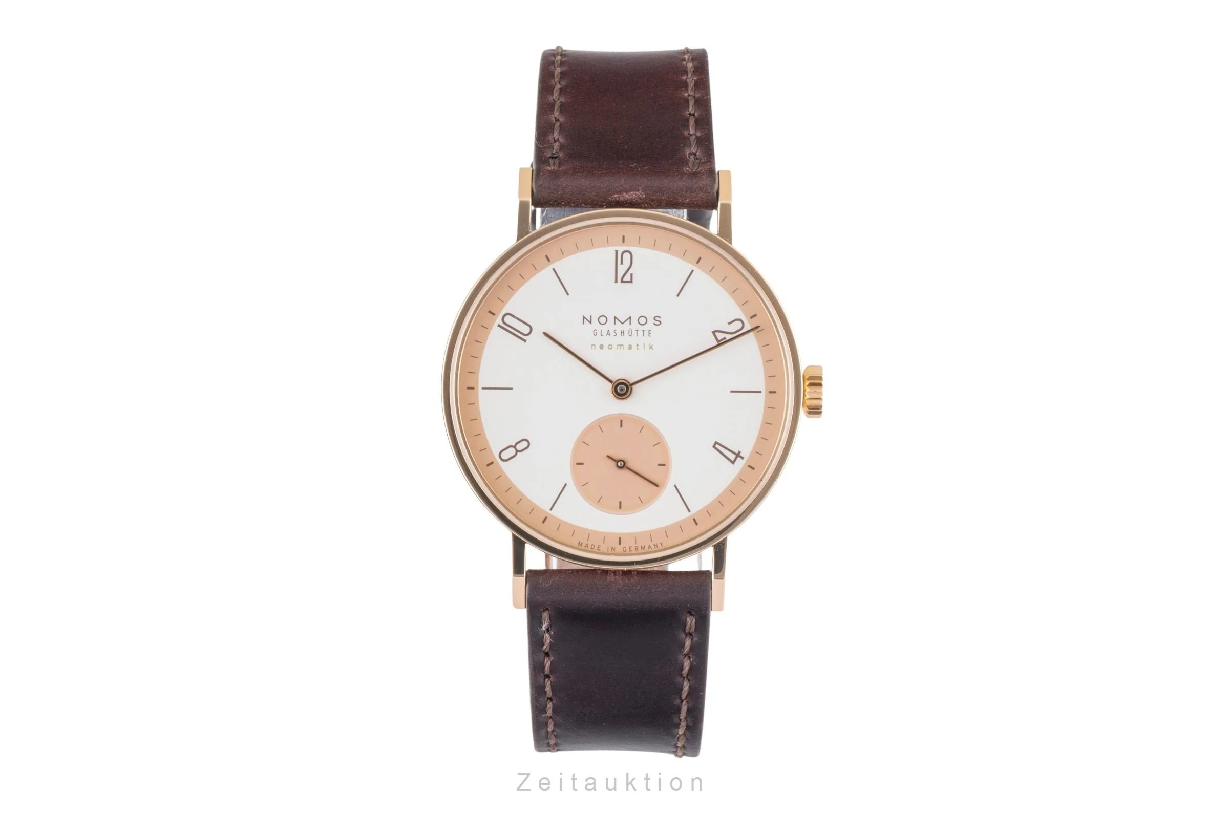 Nomos Neomatik 18 ct red gold automatic men's watch 160.S1 LP: 8600EUR Limited  [2600443] - Image 5