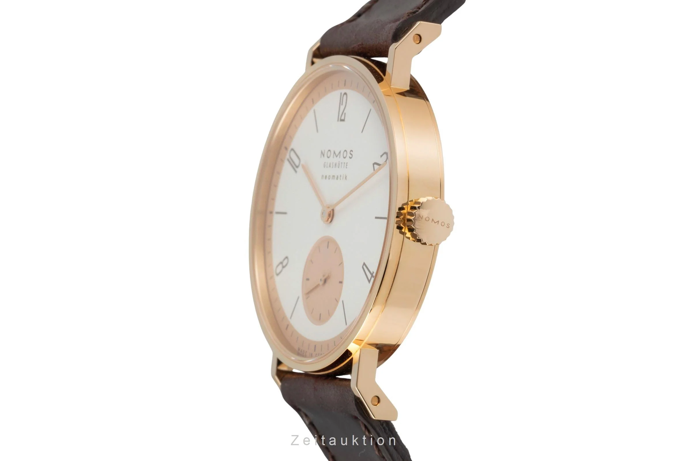 Nomos Neomatik 18 ct red gold automatic men's watch 160.S1 LP: 8600EUR Limited  [2600443] - Image 7