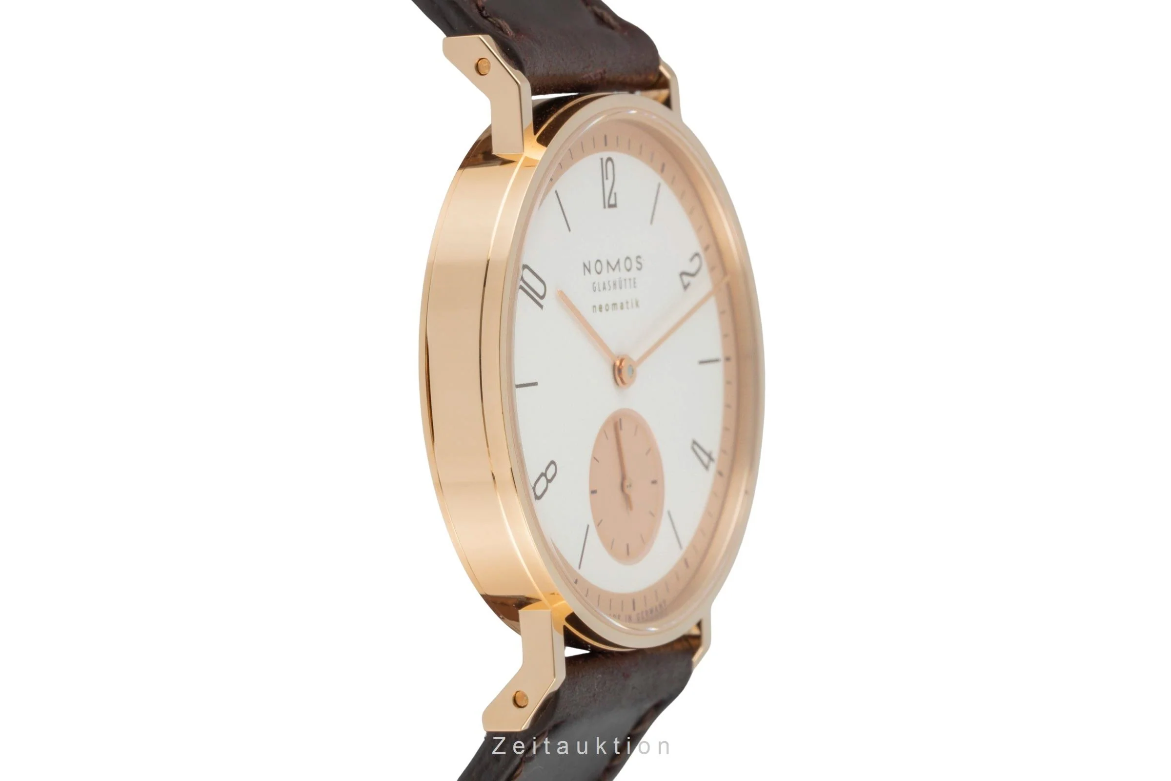 Nomos Neomatik 18 ct red gold automatic men's watch 160.S1 LP: 8600EUR Limited  [2600443] - Image 8