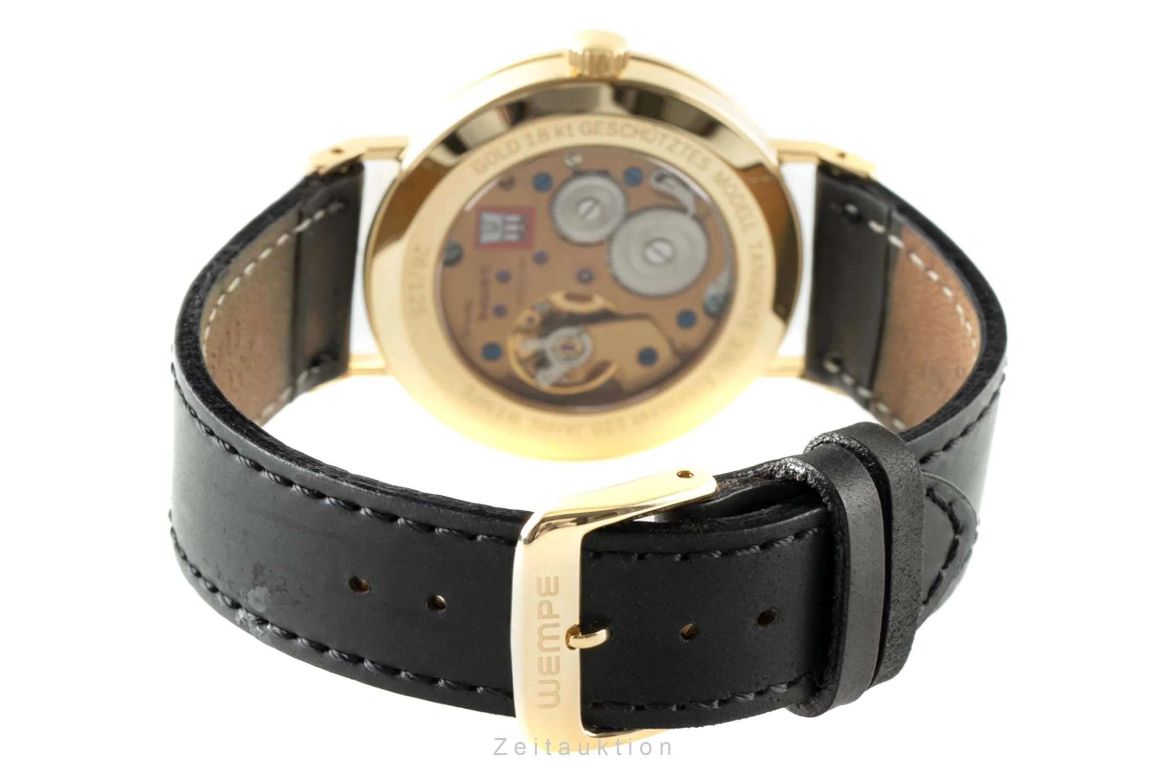 Nomos Tangente 18 ct gold manual winding men's watch Limited  [2200410] - Image 11