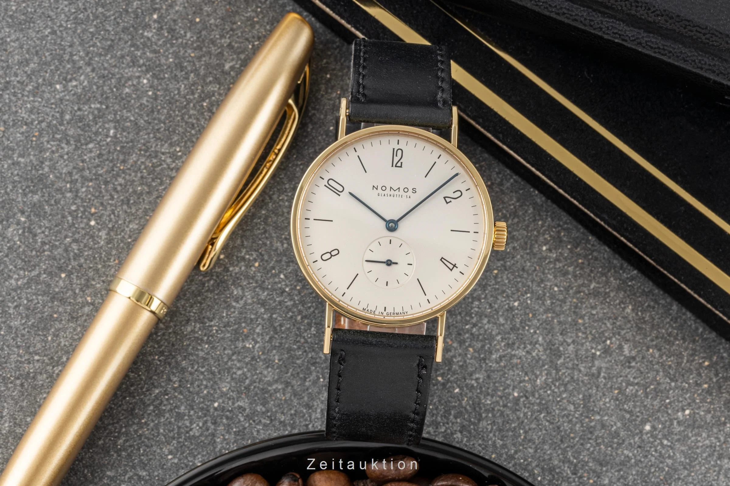 Nomos Tangente 18 ct gold manual winding men's watch Tangente (125 Wempe Anniversary) Limited  [2305507] - Image 3