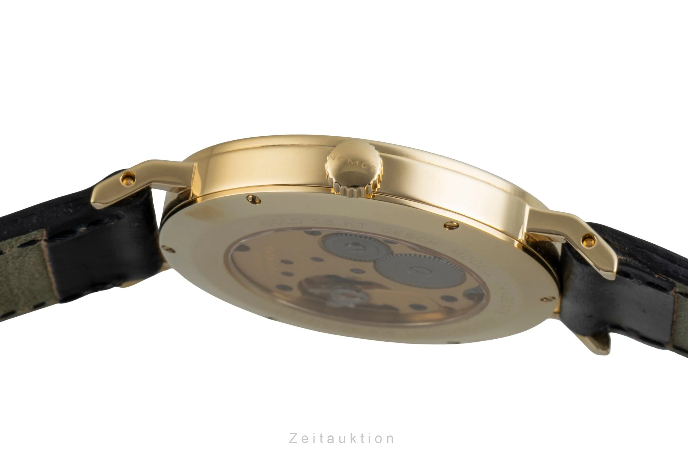 Nomos Tangente 18 ct gold manual winding men's watch Tangente Gold Index Datum  [2505847] - Image 13