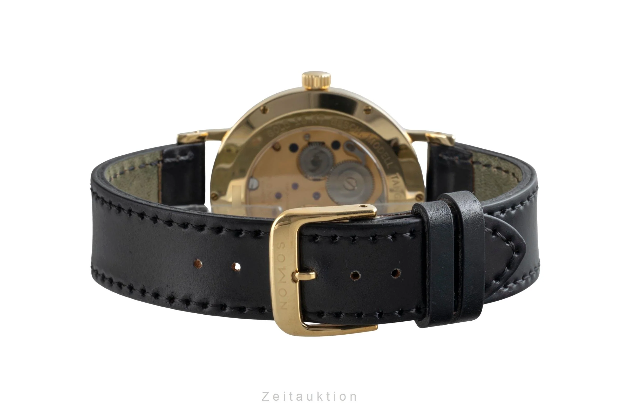 Nomos Tangente 18 ct gold manual winding men's watch Tangente Gold Index Datum  [2505847] - Image 14