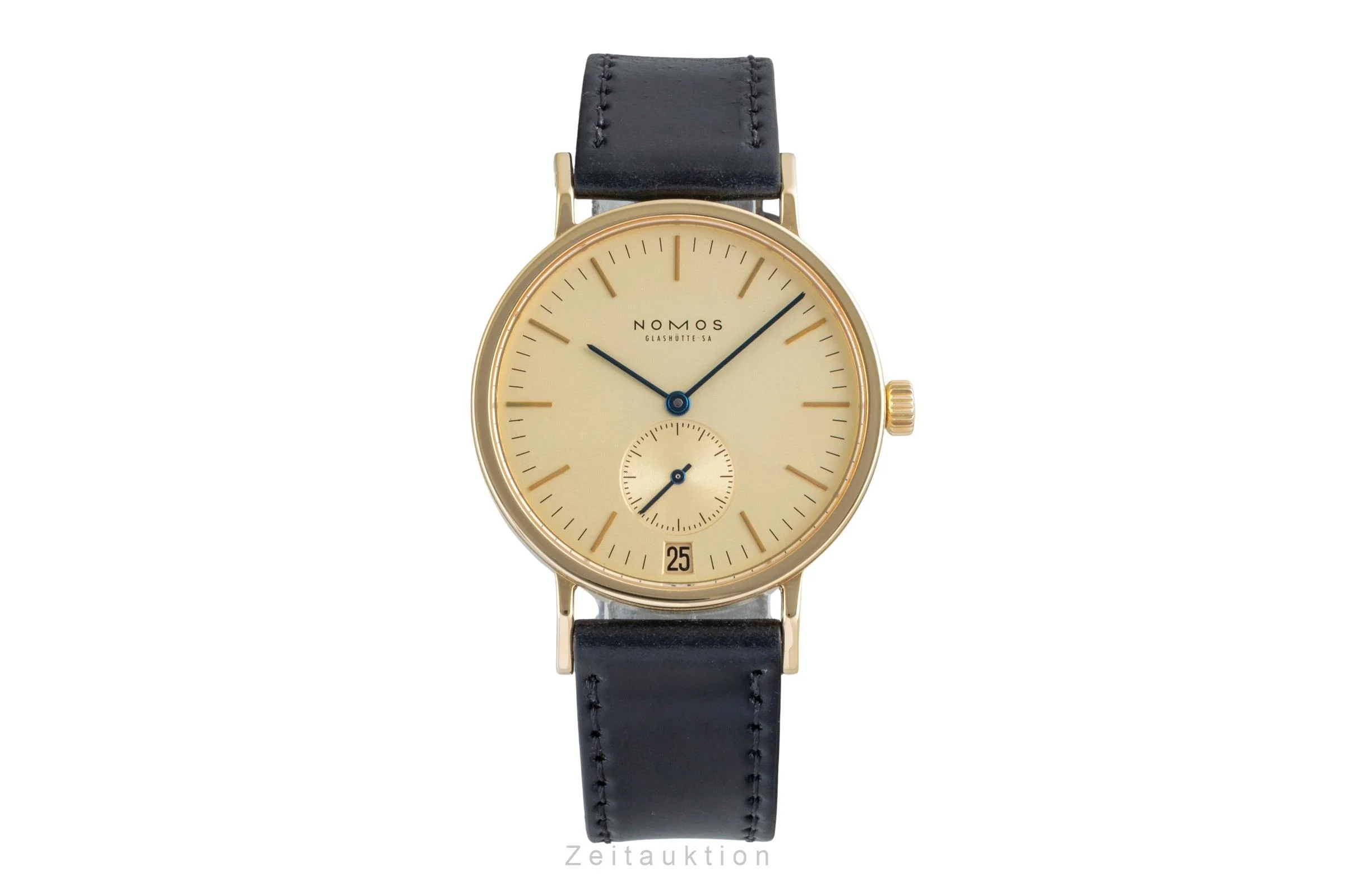 Nomos Tangente 18 ct gold manual winding men's watch Tangente Gold Index Datum  [2505847] - Image 5