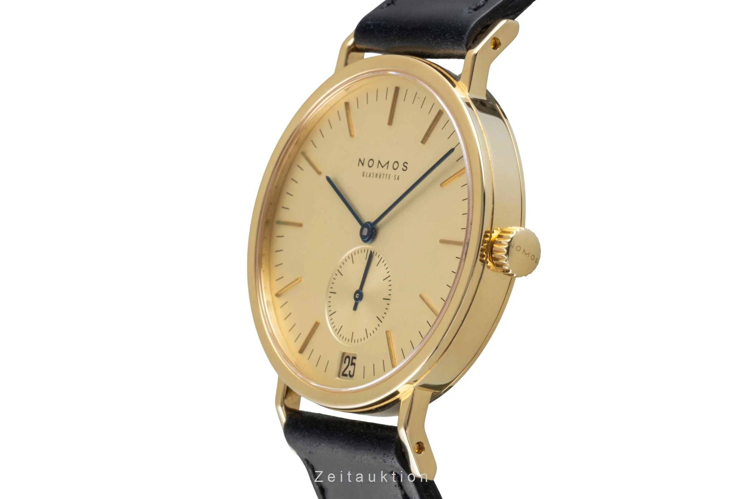 Nomos Tangente 18 ct gold manual winding men's watch Tangente Gold Index Datum  [2505847] - Image 7