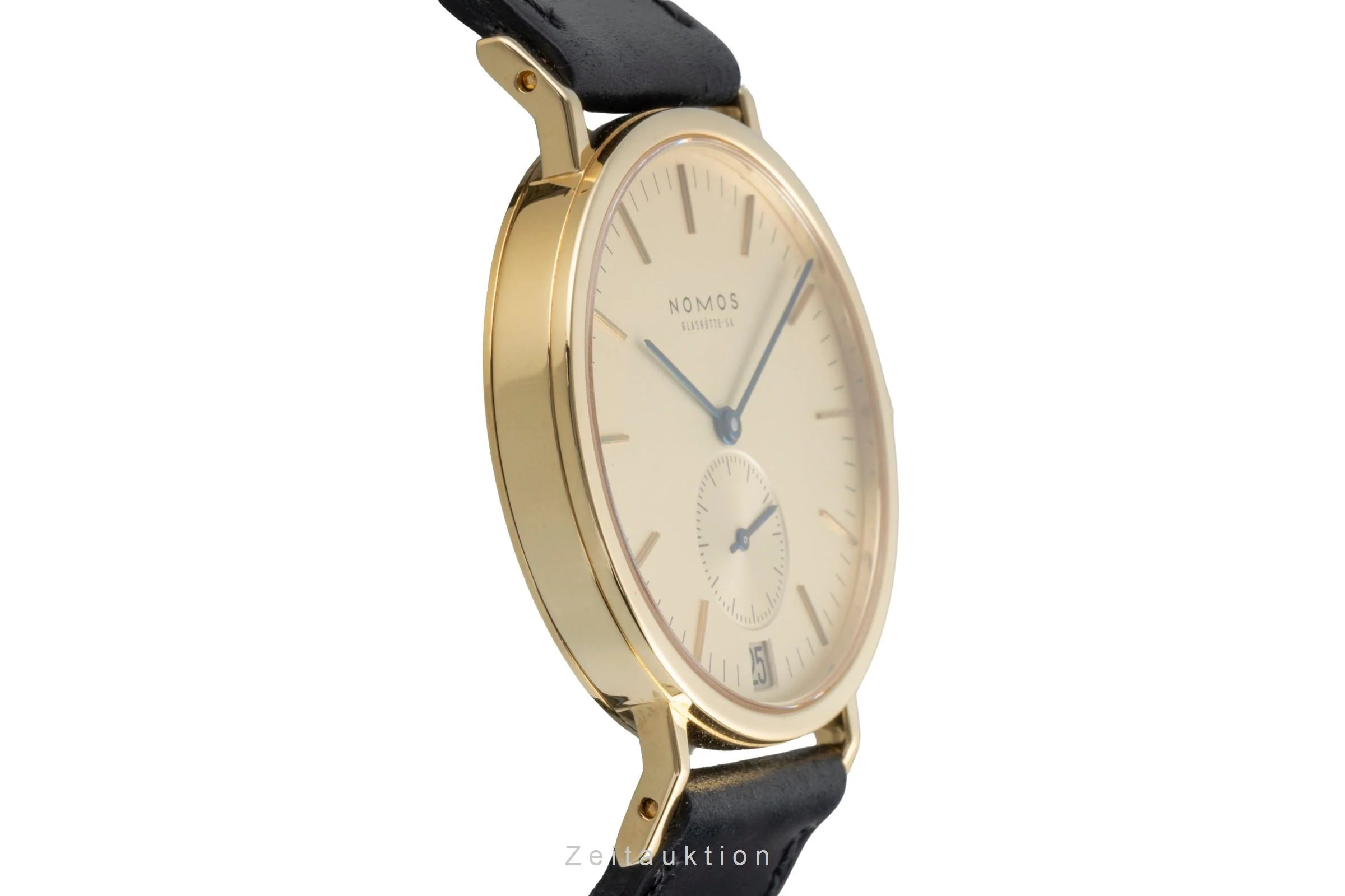 Nomos Tangente 18 ct gold manual winding men's watch Tangente Gold Index Datum  [2505847] - Image 8