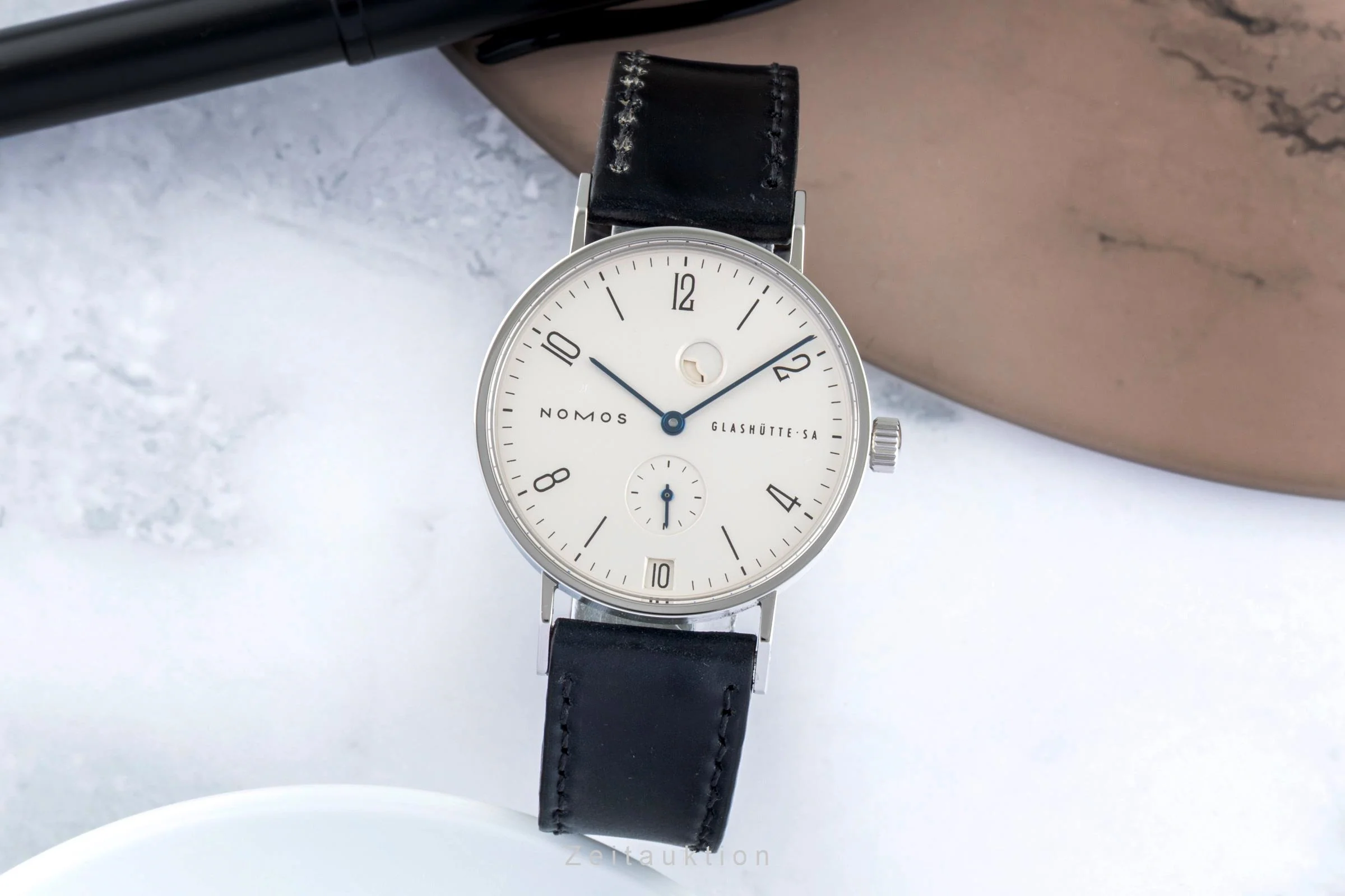 Nomos Tangente steel manual winding men's watch 131 Limited  [2505211] - Image 4