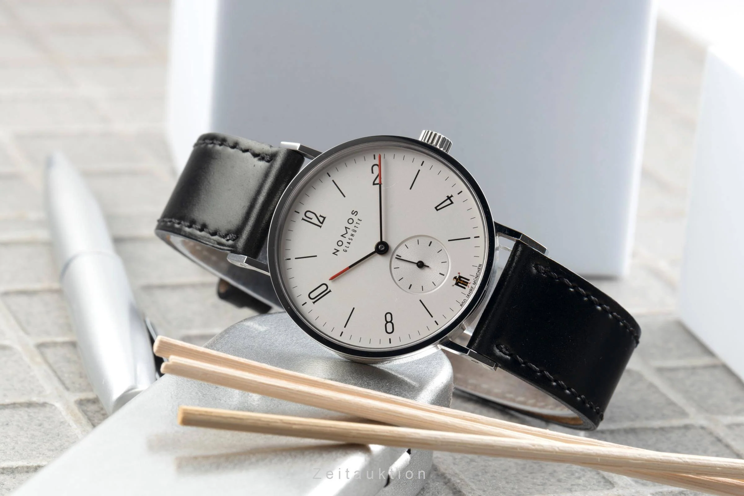 Nomos Tangente steel manual winding men's watch Limited  [2405652] - Image 2