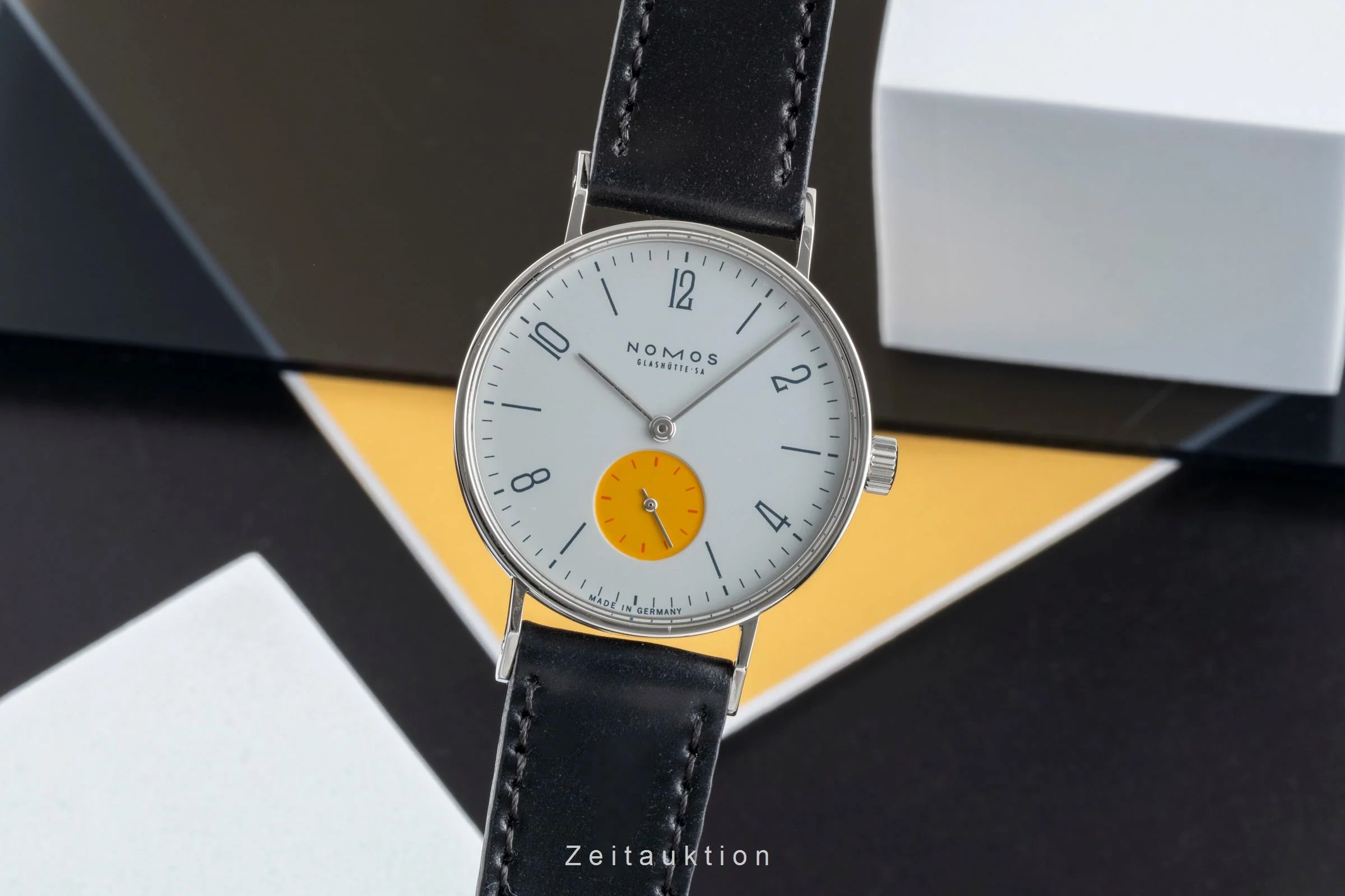 Nomos Tangente steel manual winding men's watch Super 30 "Sonnengrau"  [2504426] - Image 2