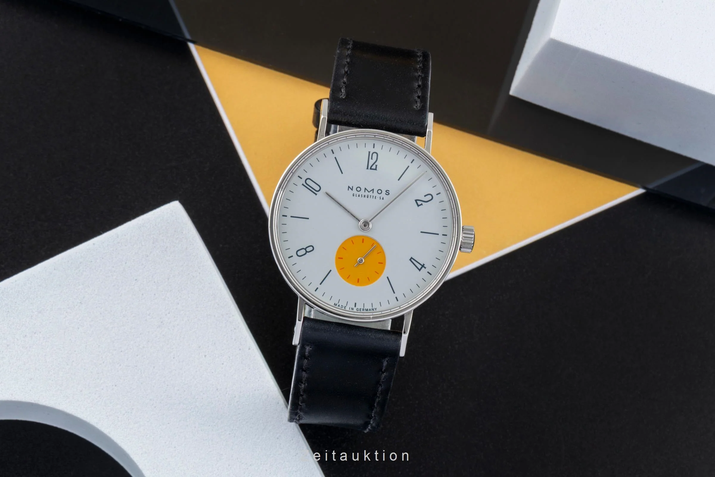 Nomos Tangente steel manual winding men's watch Super 30 "Sonnengrau"  [2504426] - Image 4