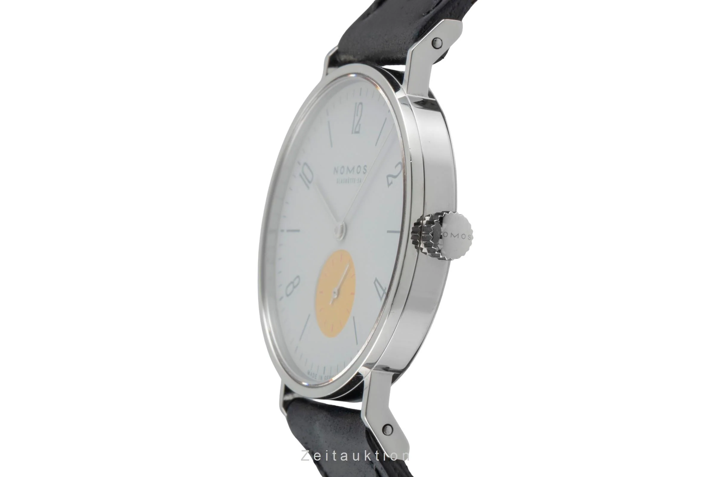 Nomos Tangente steel manual winding men's watch Super 30 "Sonnengrau"  [2504426] - Image 7