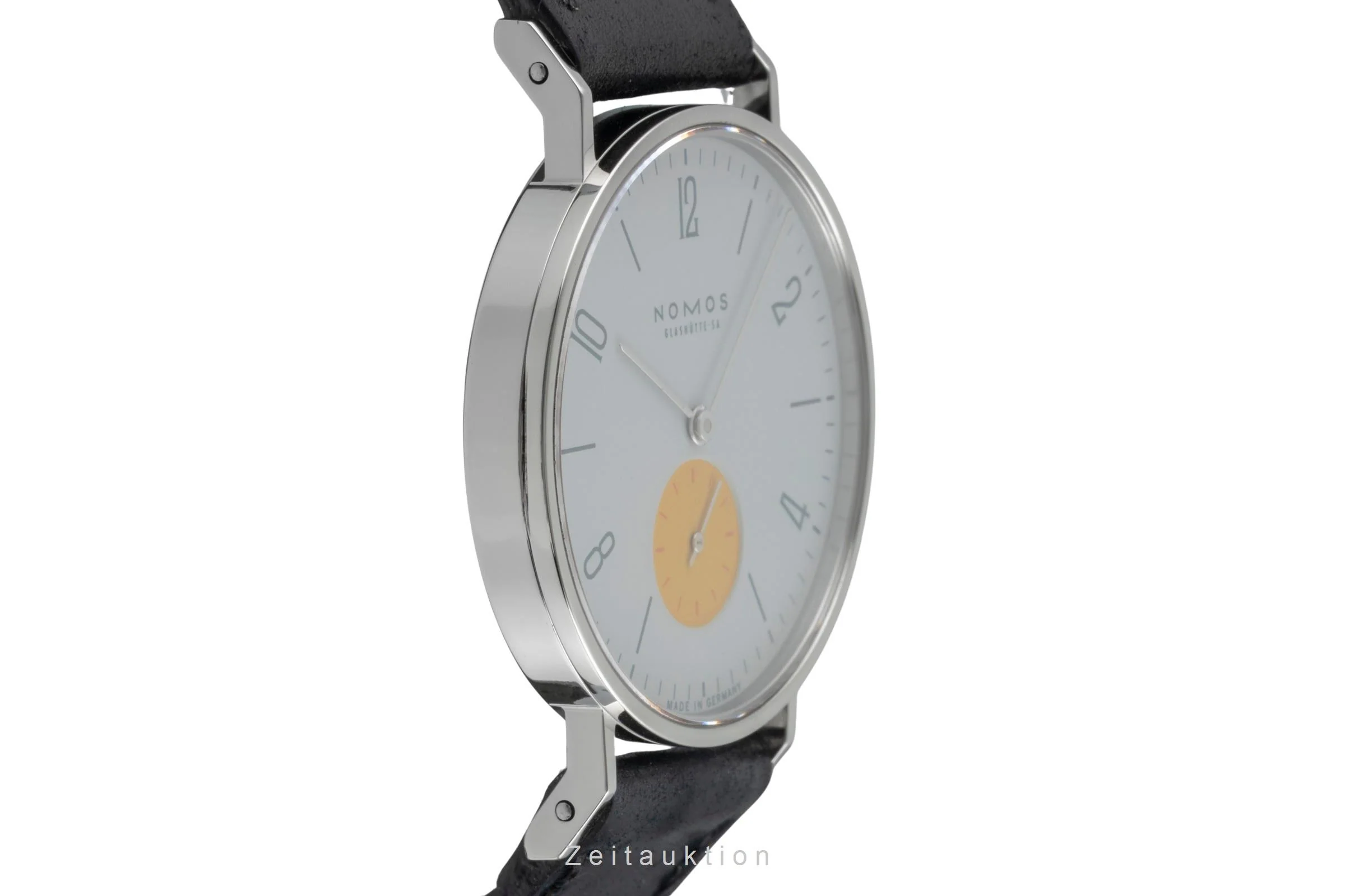 Nomos Tangente steel manual winding men's watch Super 30 "Sonnengrau"  [2504426] - Image 8