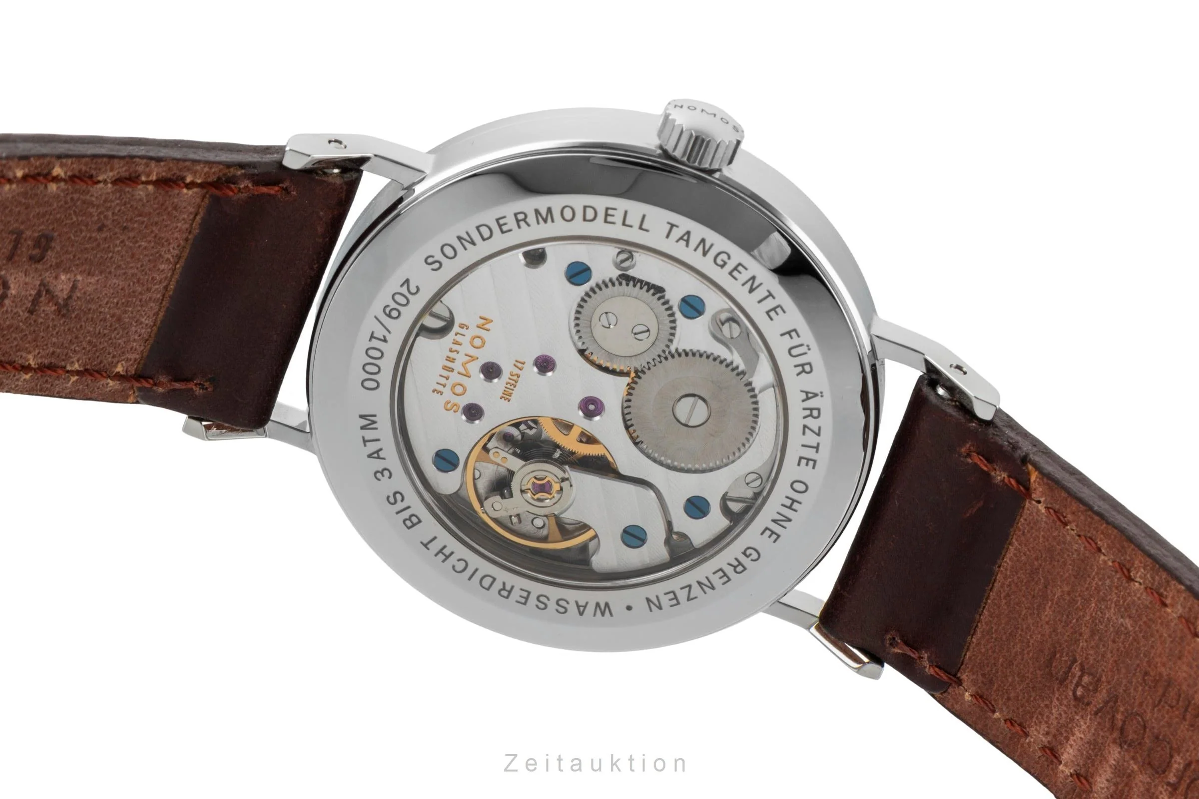 Nomos Tangente steel manual winding men's watch Tangente Ärzte ohne Grenzen Limited  [2600811] - Image 12