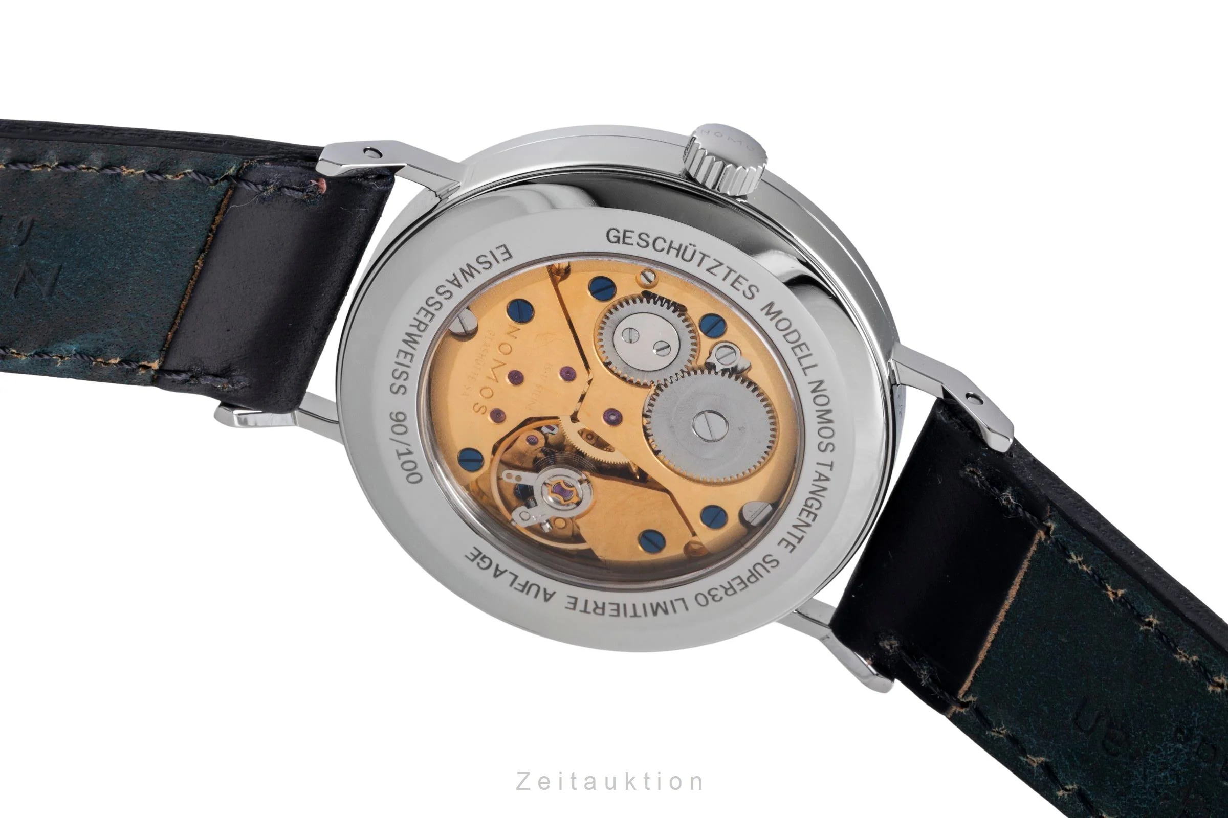 Nomos Tangente steel manual winding men's watch Tangente Super 30 Eiswasserweiss Limited  [2507360] - Image 13