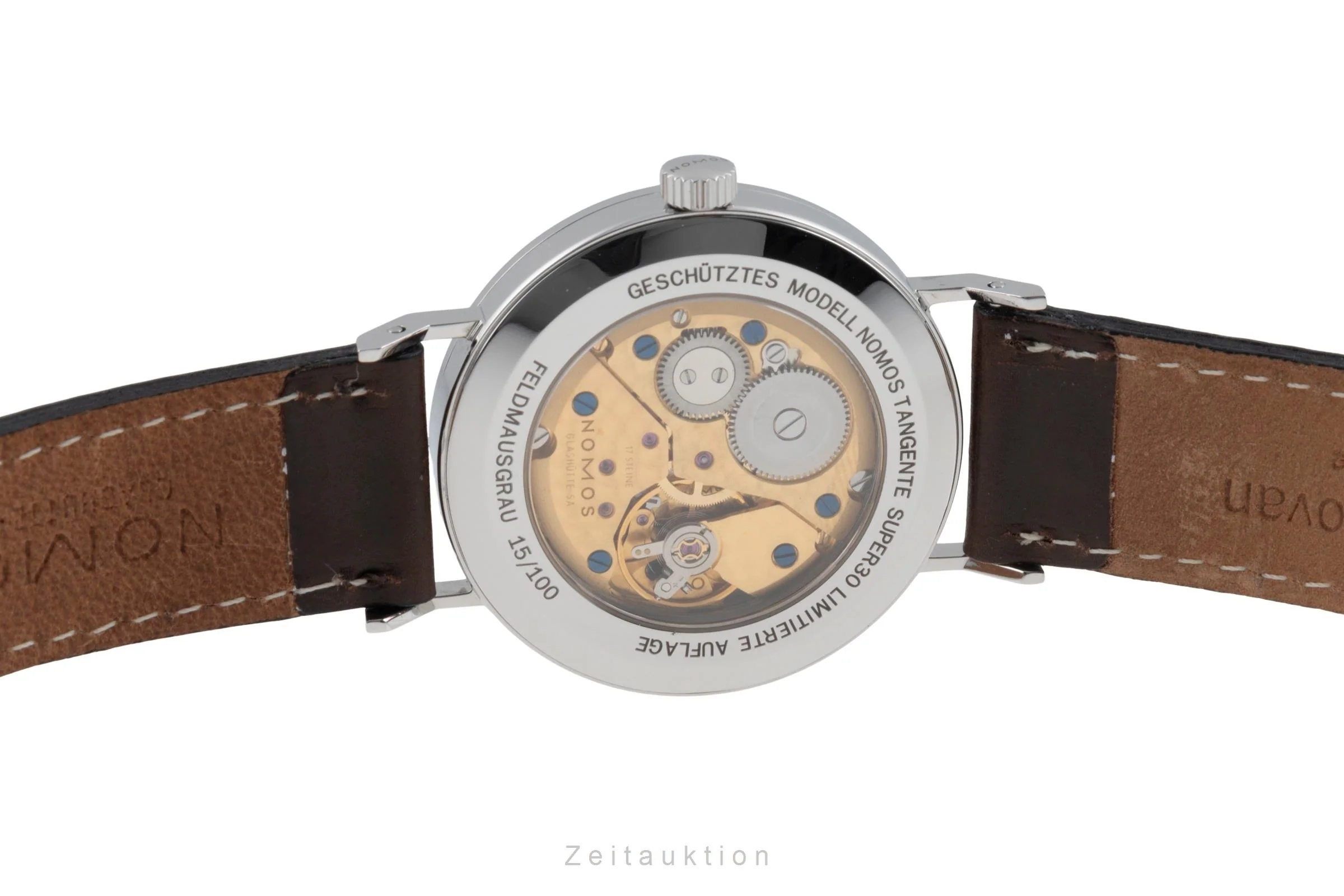 Nomos Tangente steel manual winding unisex Tangente Super 30 Feldmausgrau Limited  [2506745] - Image 12