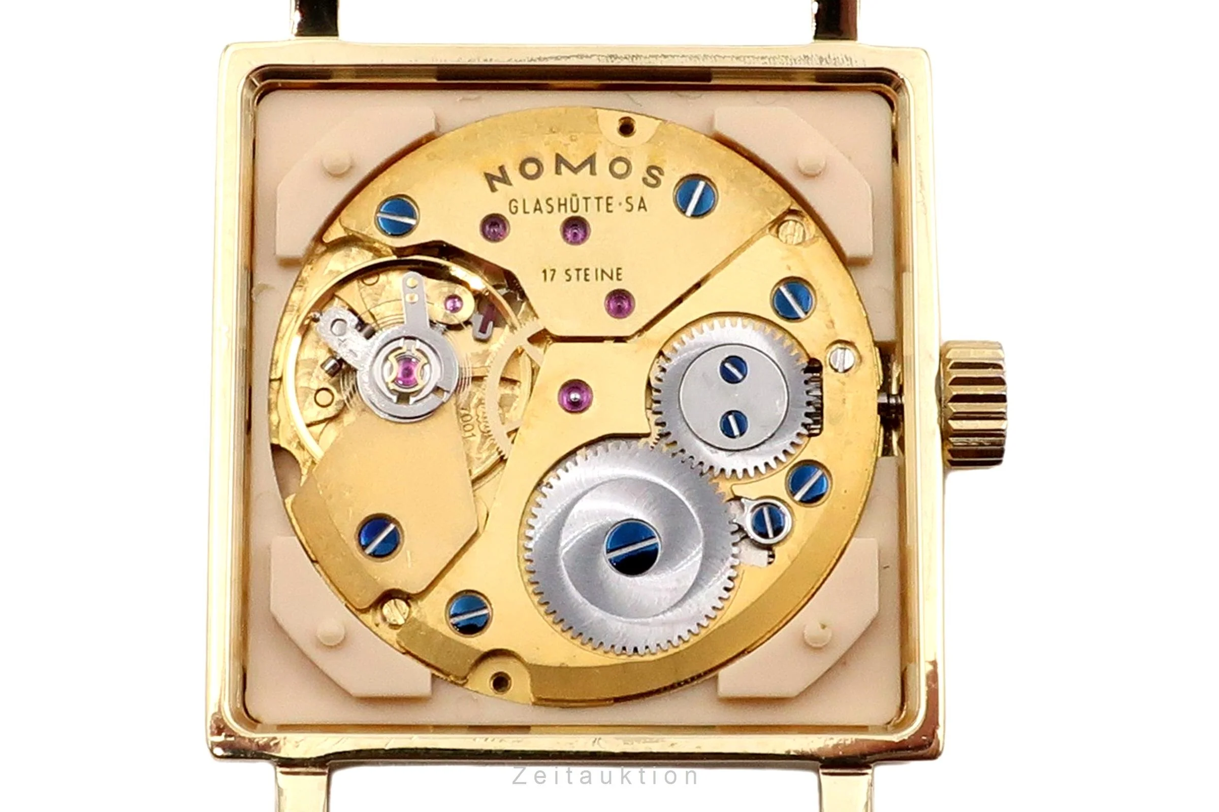 Nomos Tetra 18 ct gold manual winding men's watch Tetra Gold  [2600704] - Image 14
