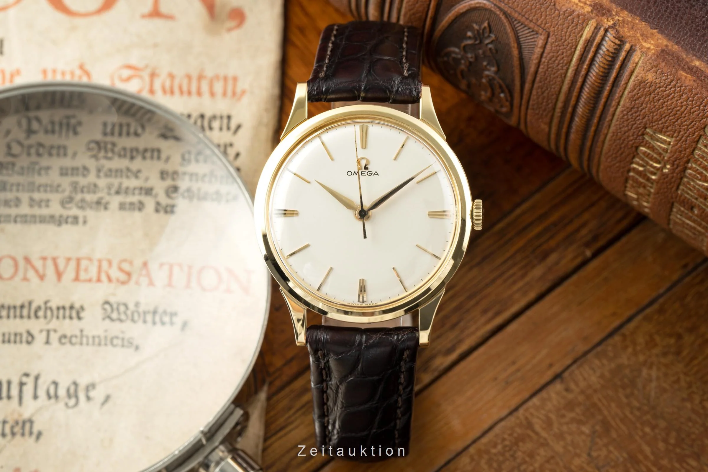 Omega 18 ct gold manual winding men's watch 14708  Vintage  [2201256] - Image 3