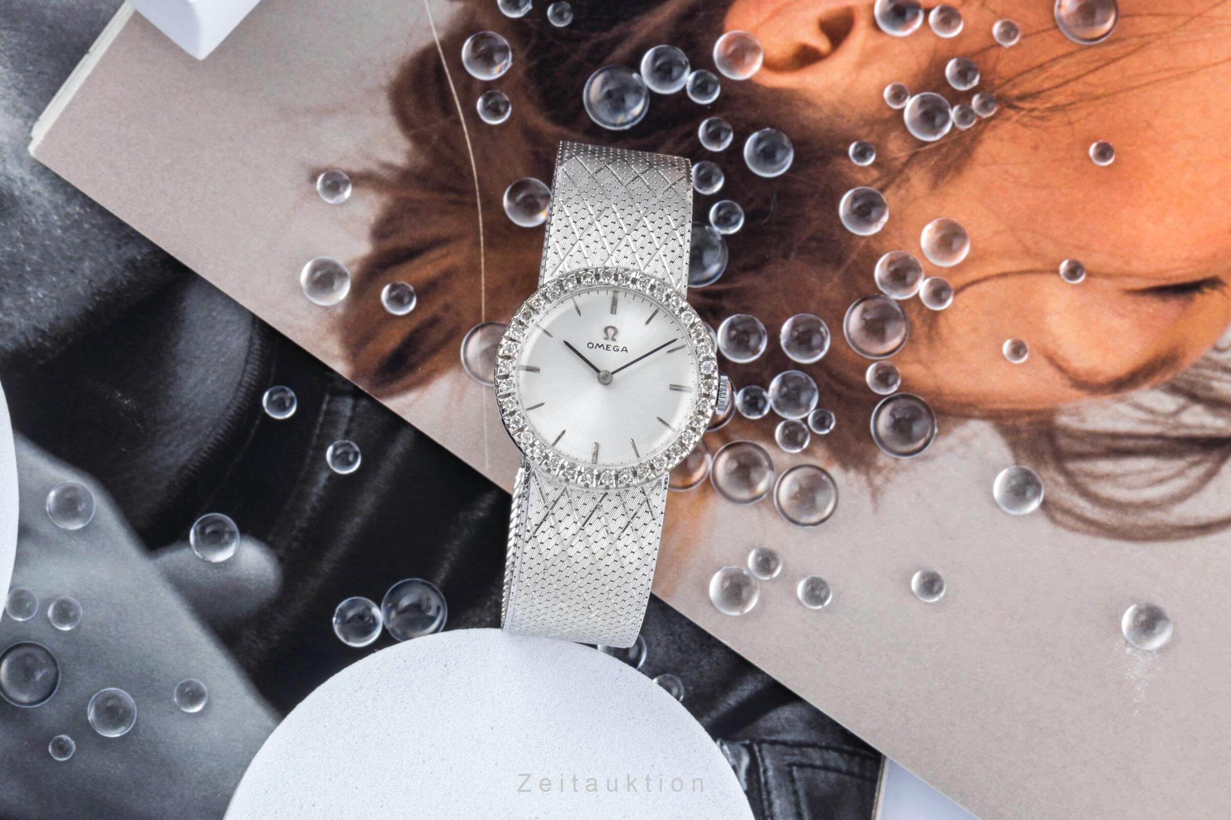 Omega 18 ct white gold manual winding women's watch Vintage  [2404393] - Image 3