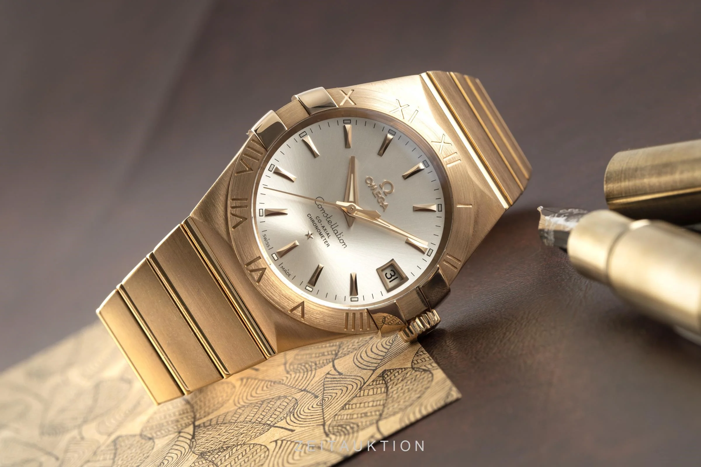 Omega Constellation 18 ct gold automatic men's watch 123.50.38.21.02.001 LP: 27095EUR  [2100196] - Image 2