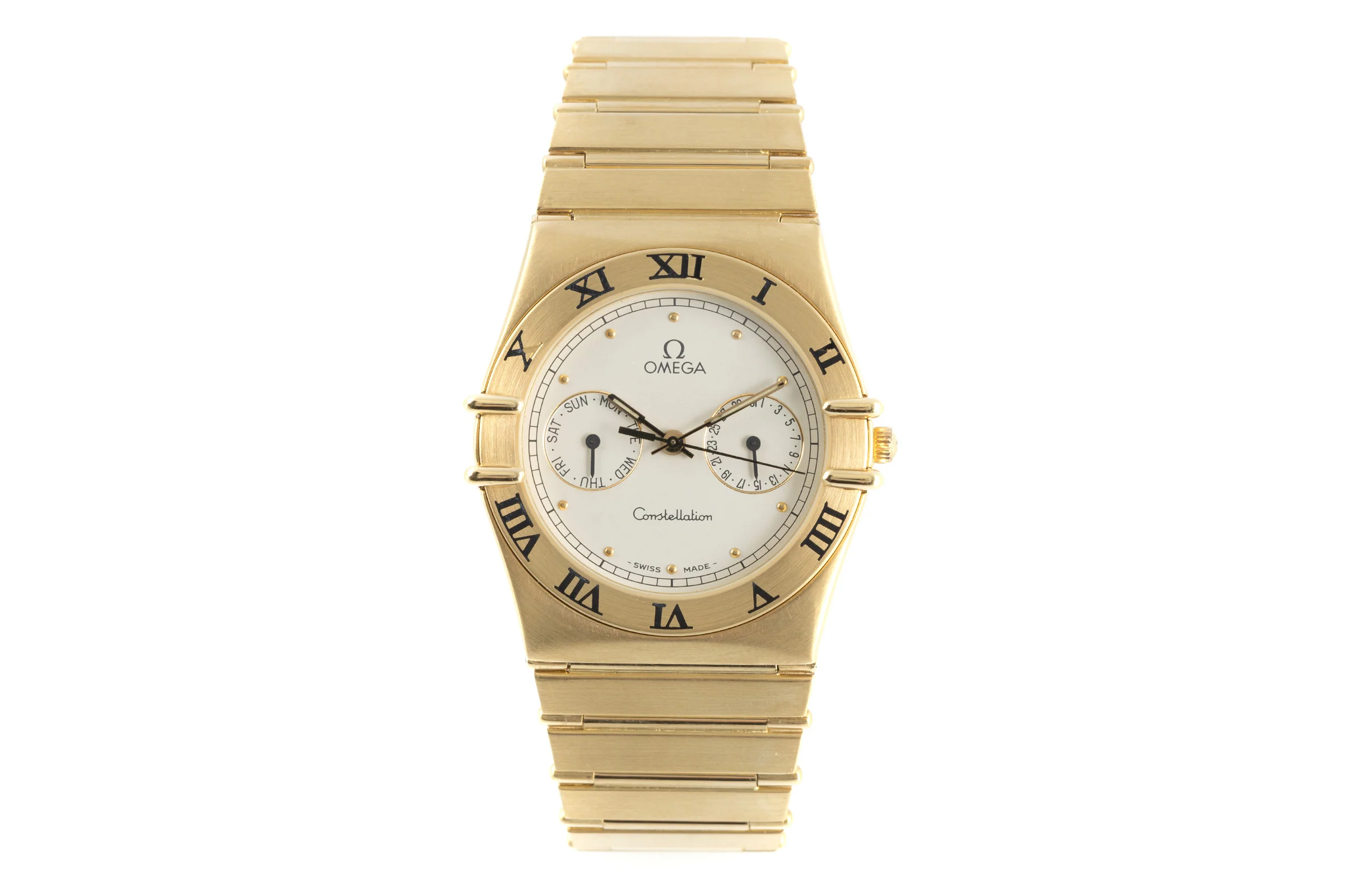 Omega Constellation 18 ct gold quartz men's watch 1102.30.00, 396.1069  [2110140] - Image 4