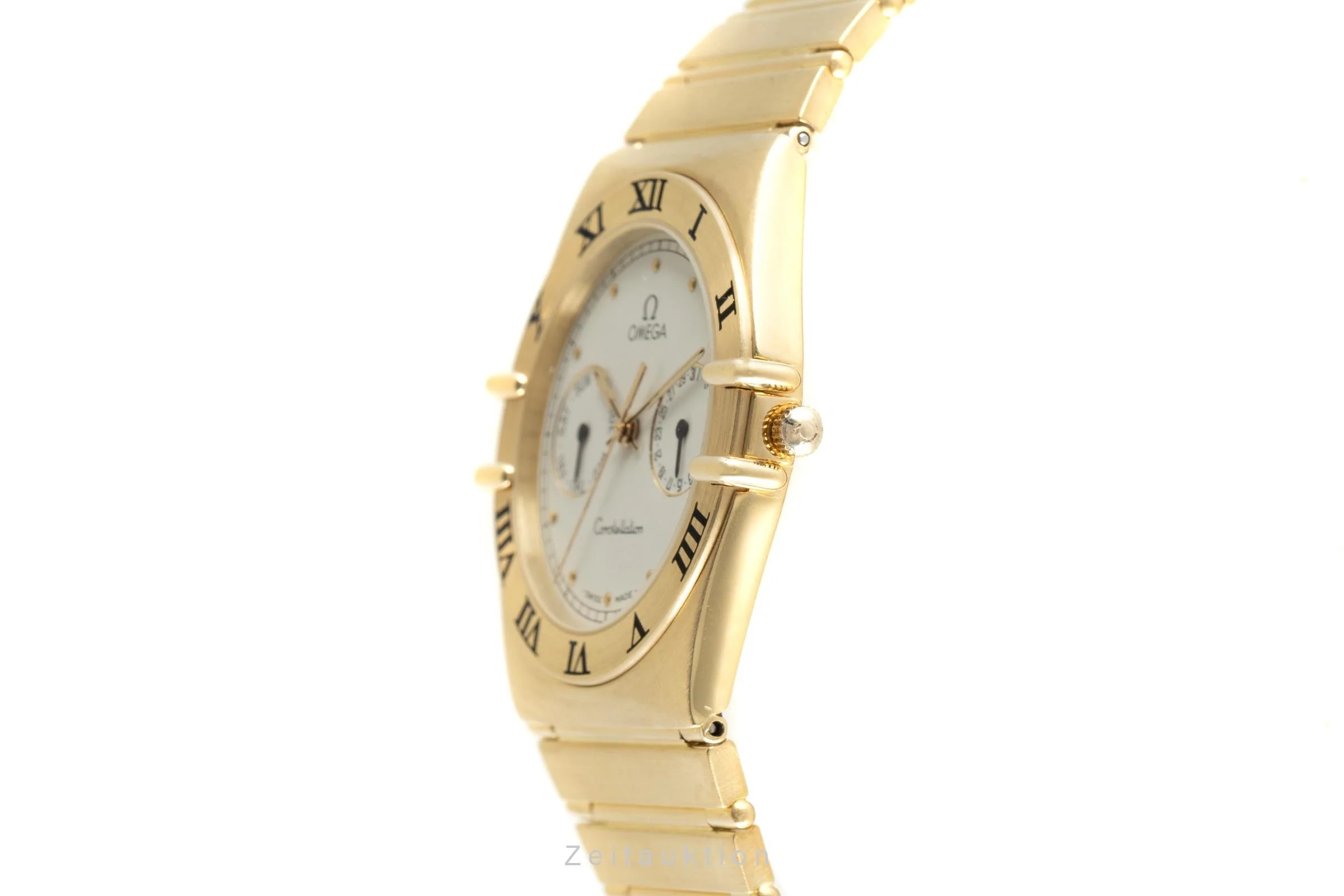Omega Constellation 18 ct gold quartz men's watch 1102.30.00, 396.1069  [2110140] - Image 6