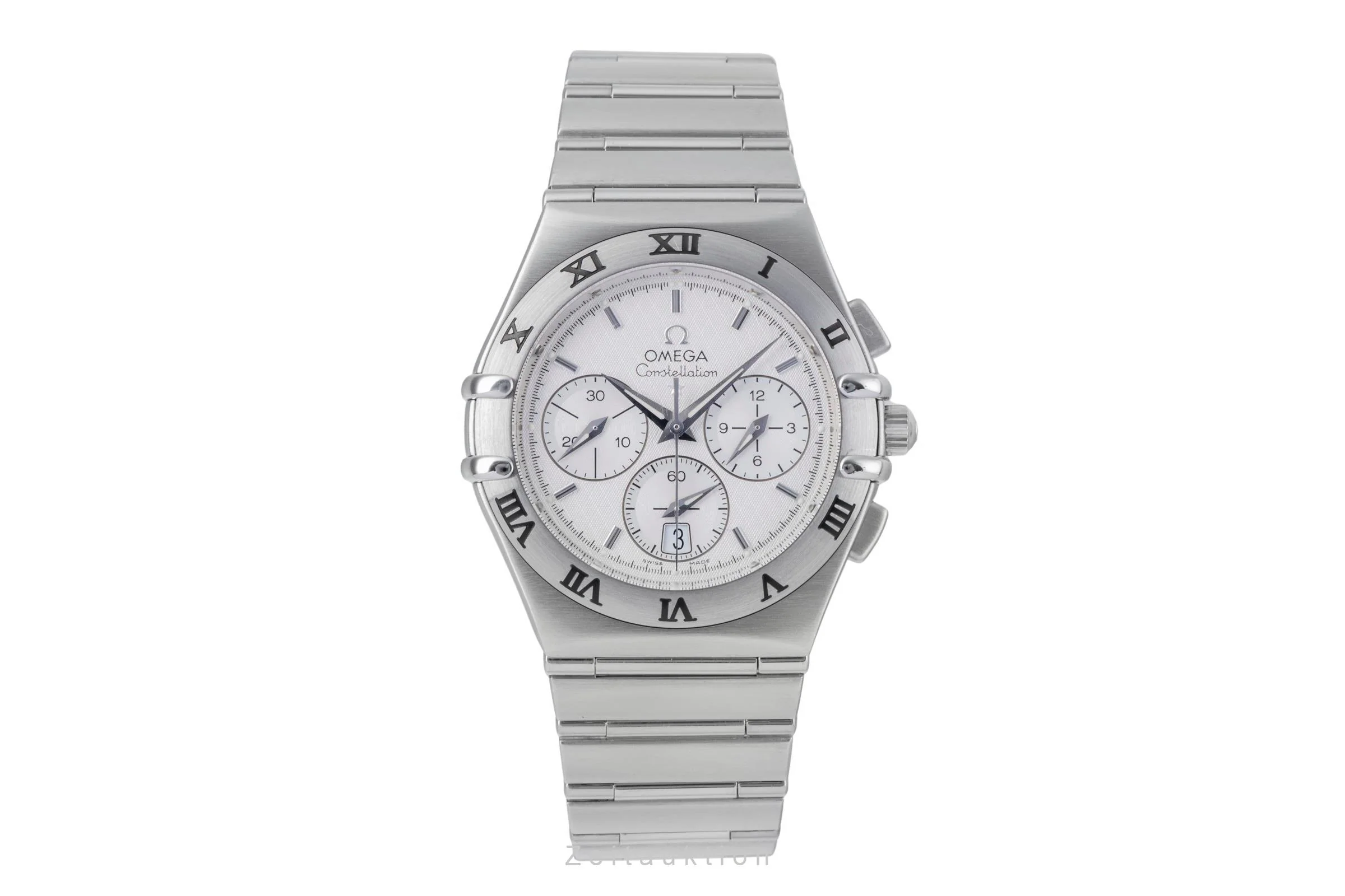 Omega Constellation chronograph steel quartz men's watch 1542.30.00  [2506094] - Image 5