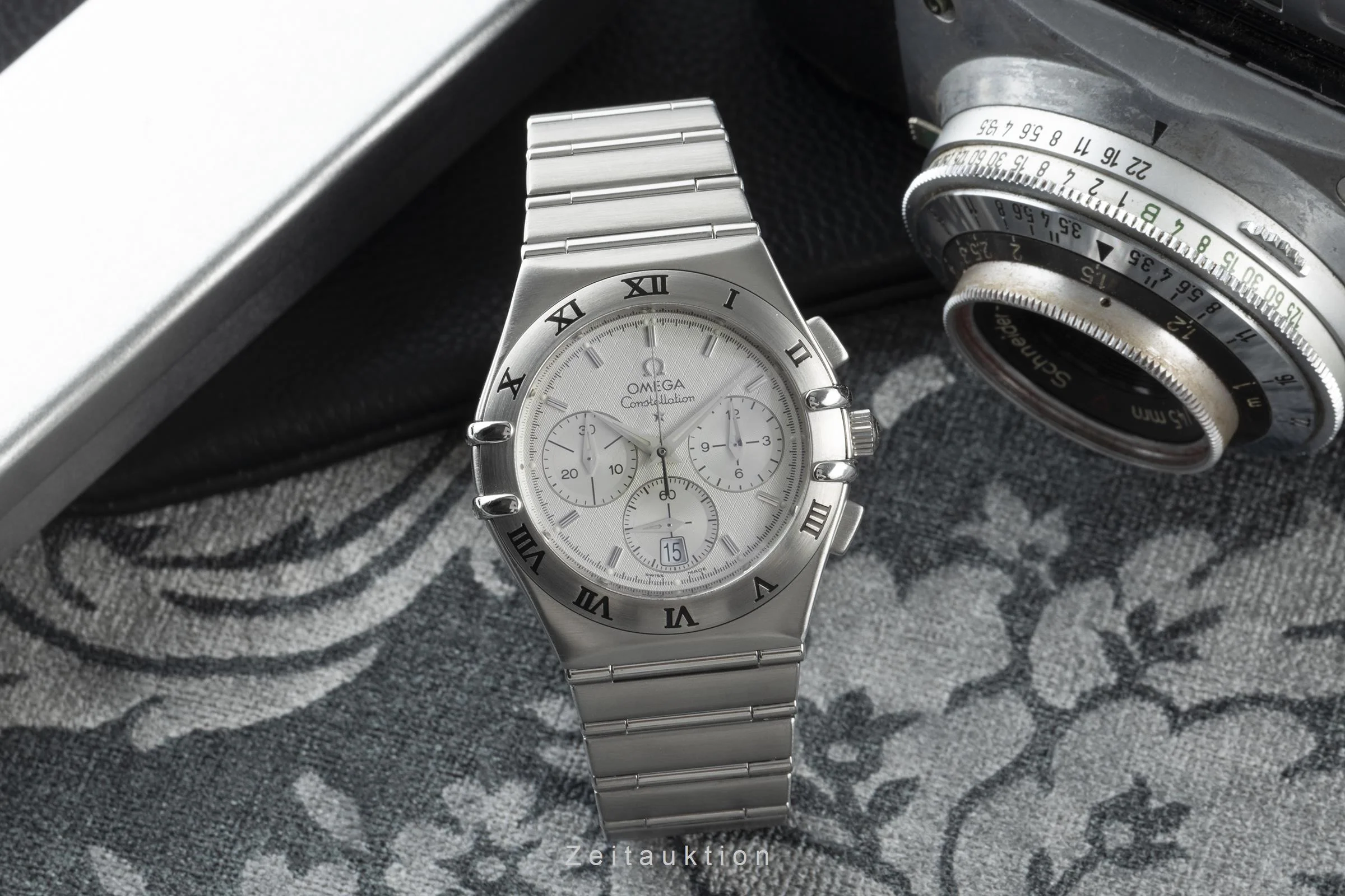 Omega Constellation chronograph steel quartz men's watch 1542.30.00, 386.1201 LP: 2470EUR  [2200798] - Image 2